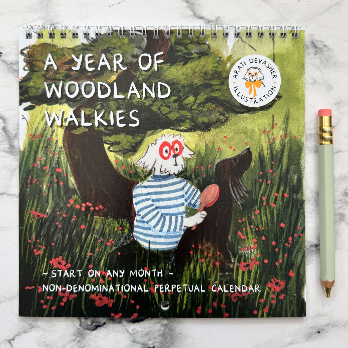 A Year of Woodland Walkies – Illustrated Calendar