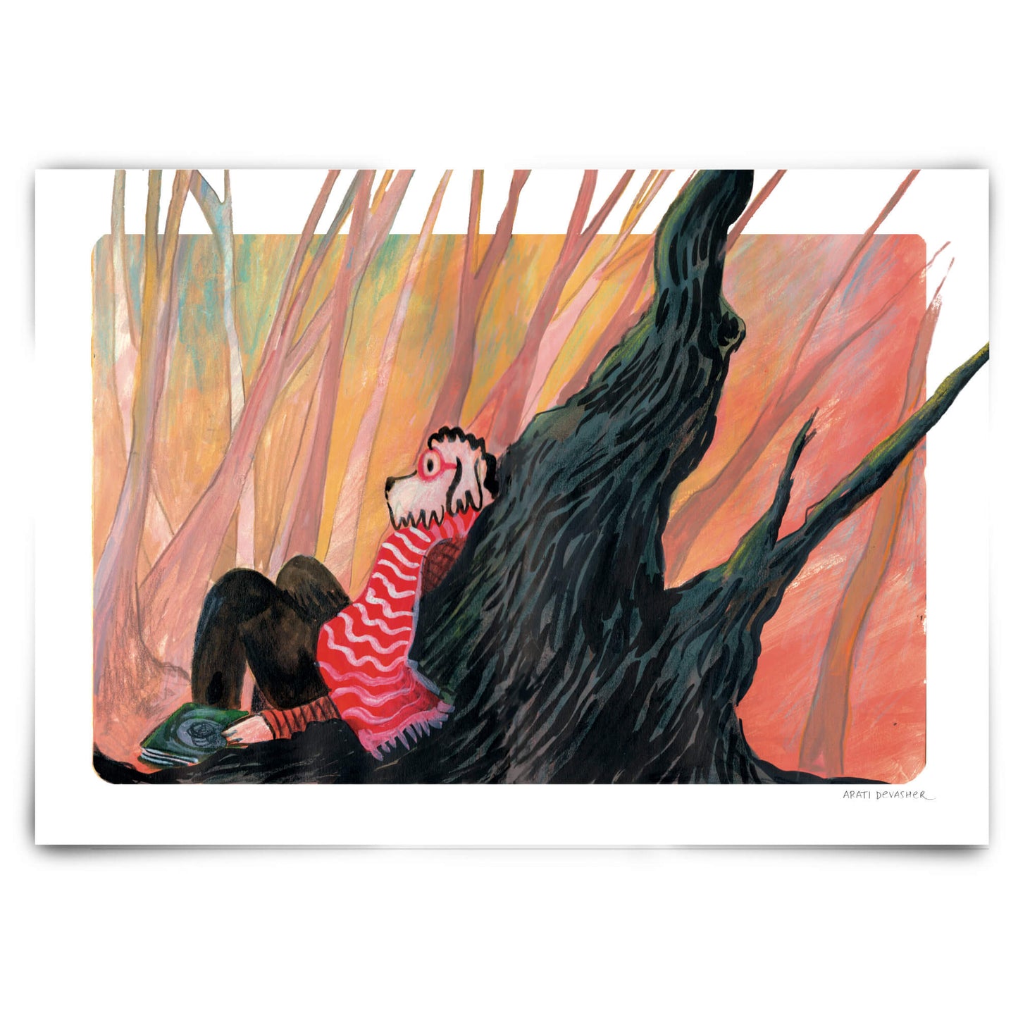 In the Woods – art print