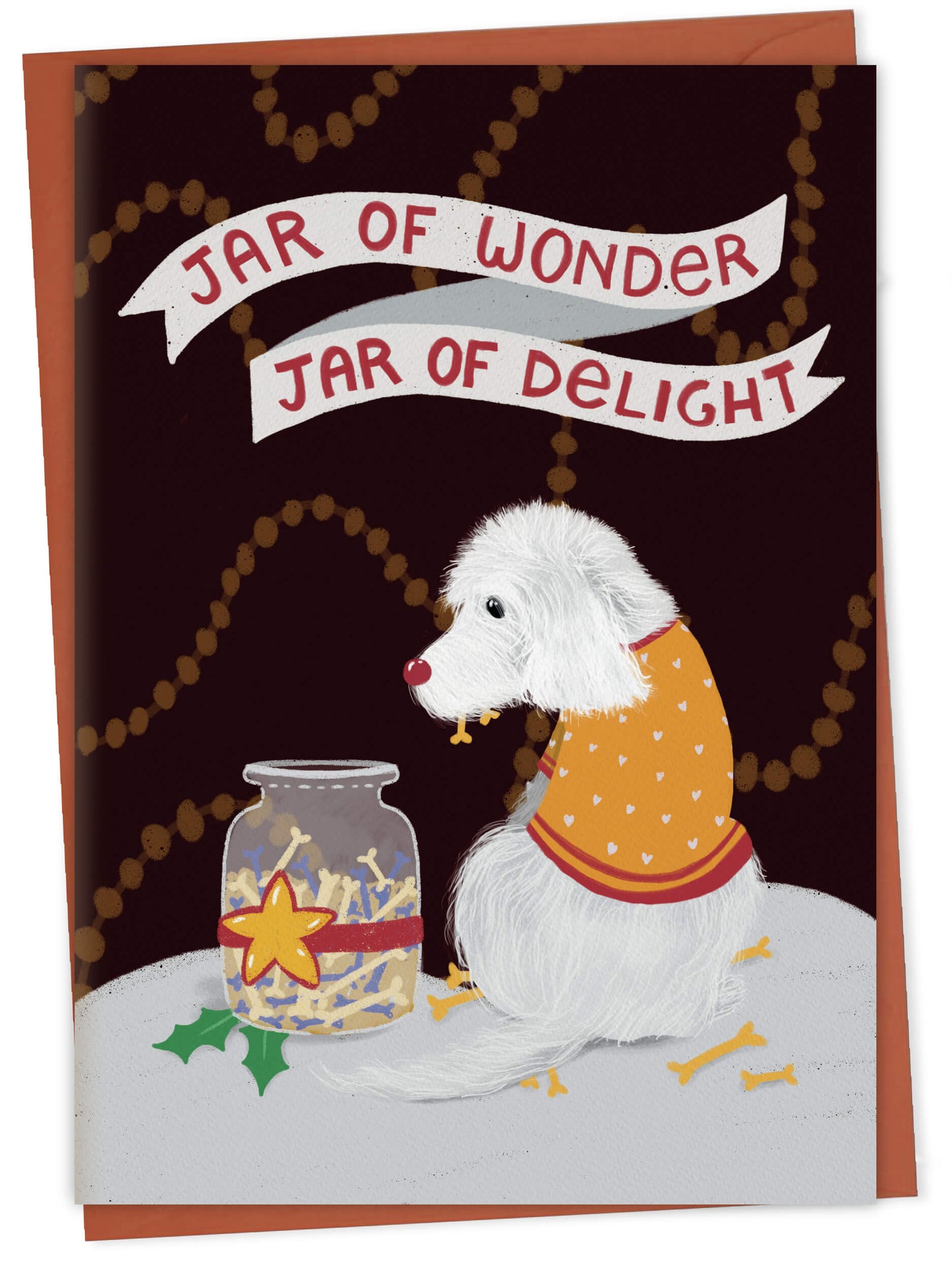 Dog Christmas Carol Puns – greeting card set