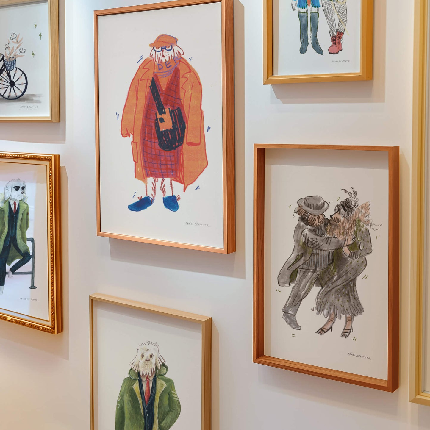 Dog in a Coat – art print
