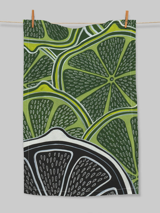 Lime Citrus – (end of line) tea towel or wall hanging