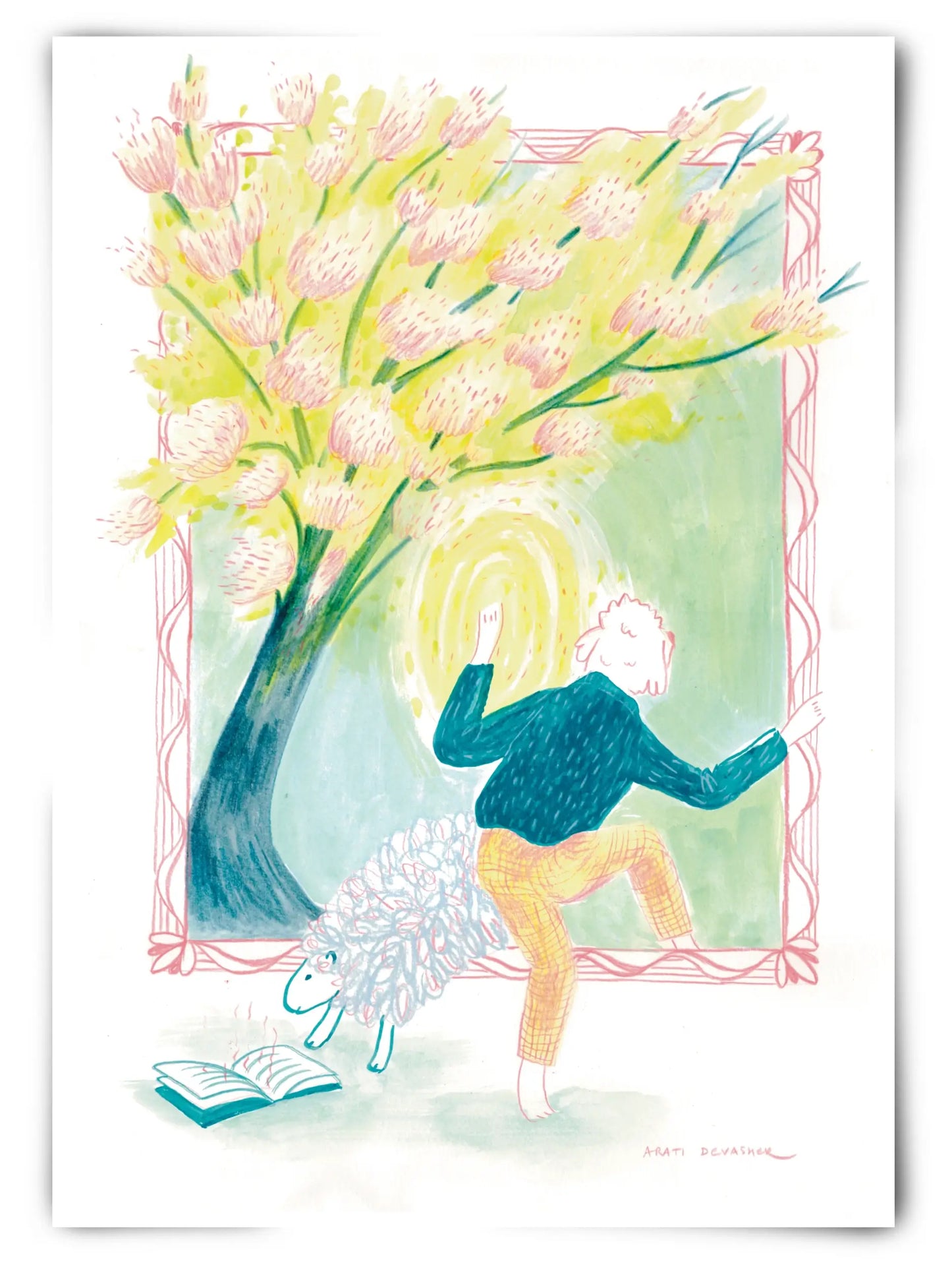 Through the Looking Glass (Cockapoo/Labradoodle) – art print