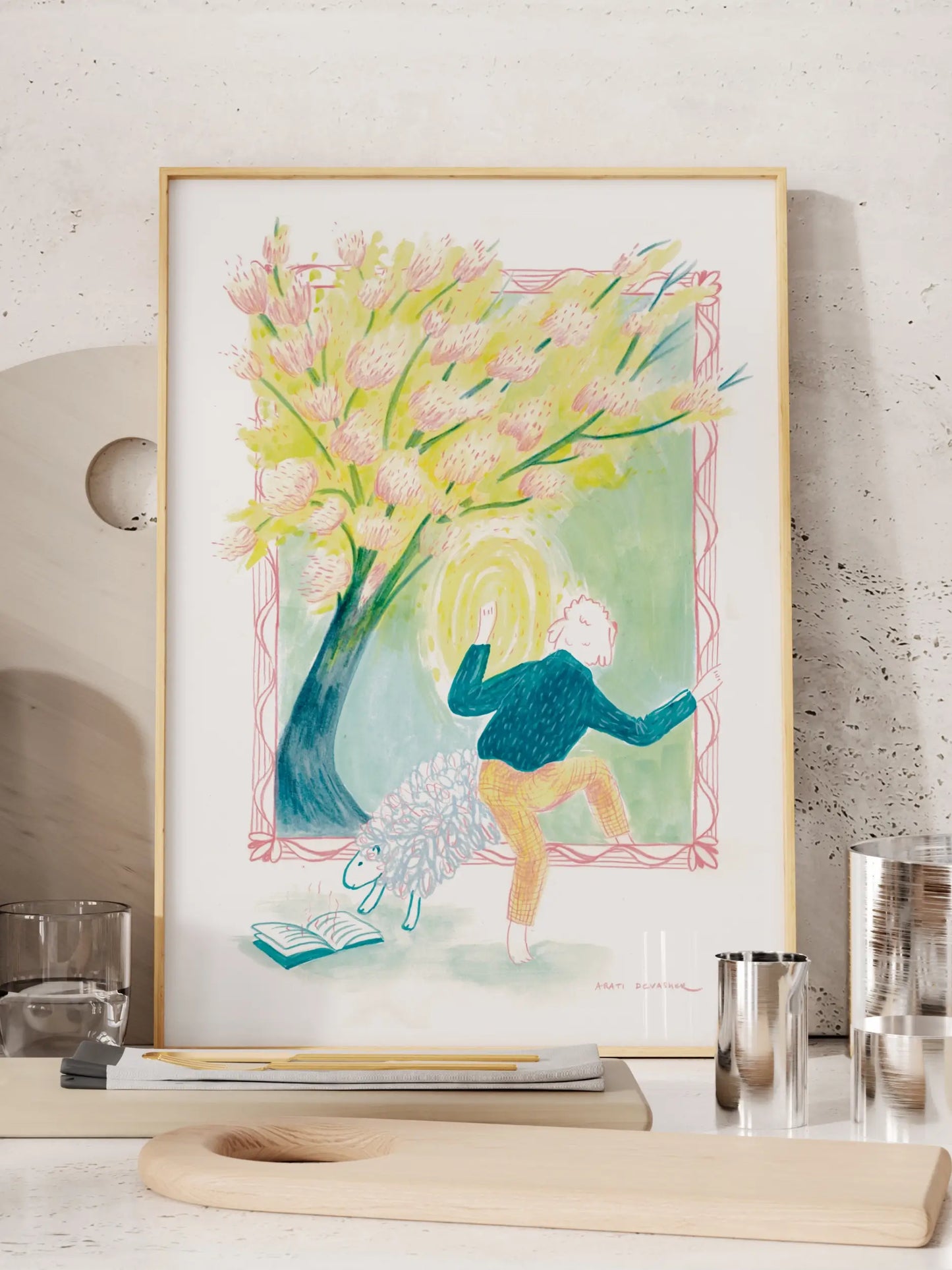 Through the Looking Glass (Cockapoo/Labradoodle) – art print