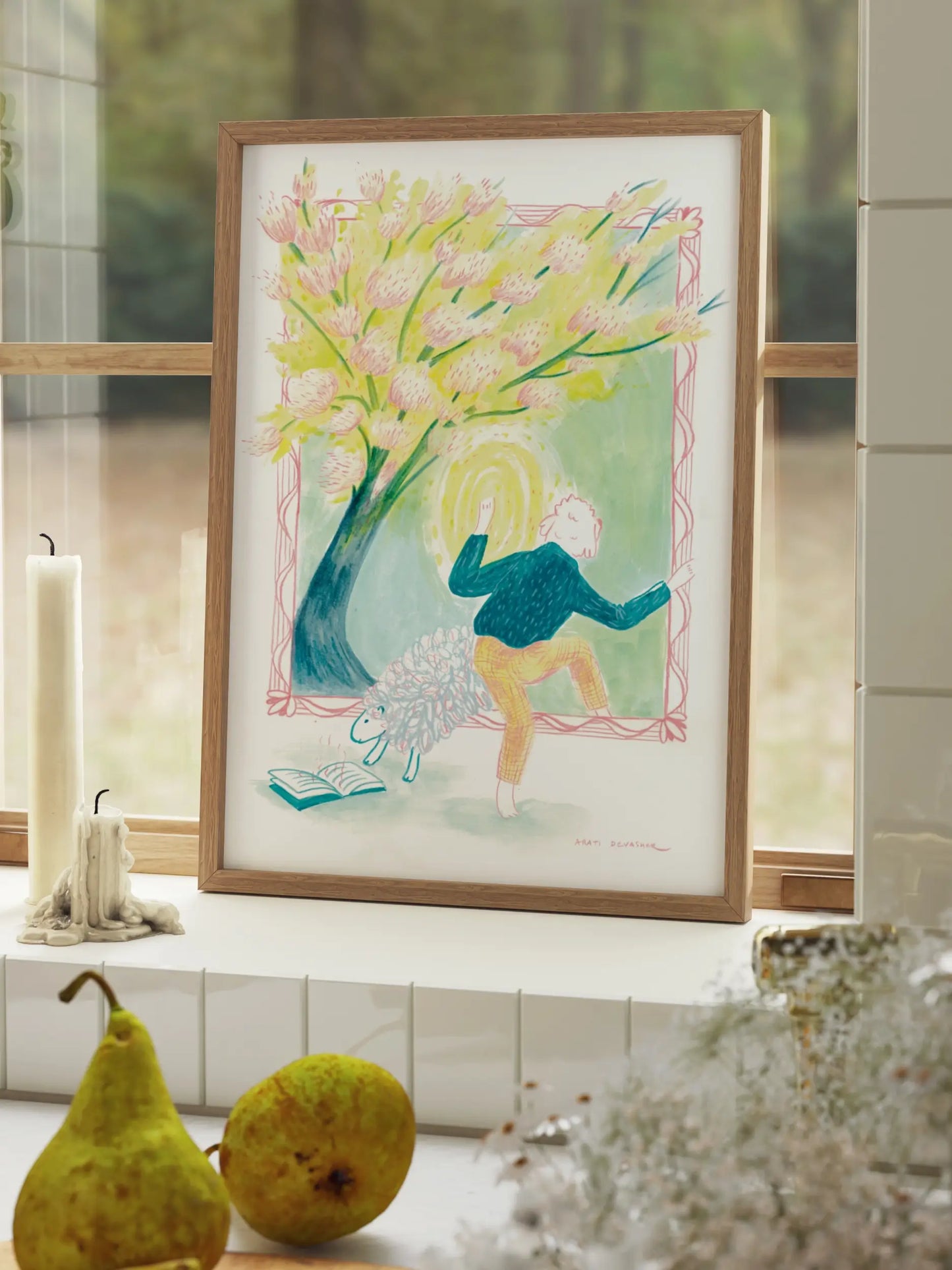 Through the Looking Glass (Cockapoo/Labradoodle) – art print