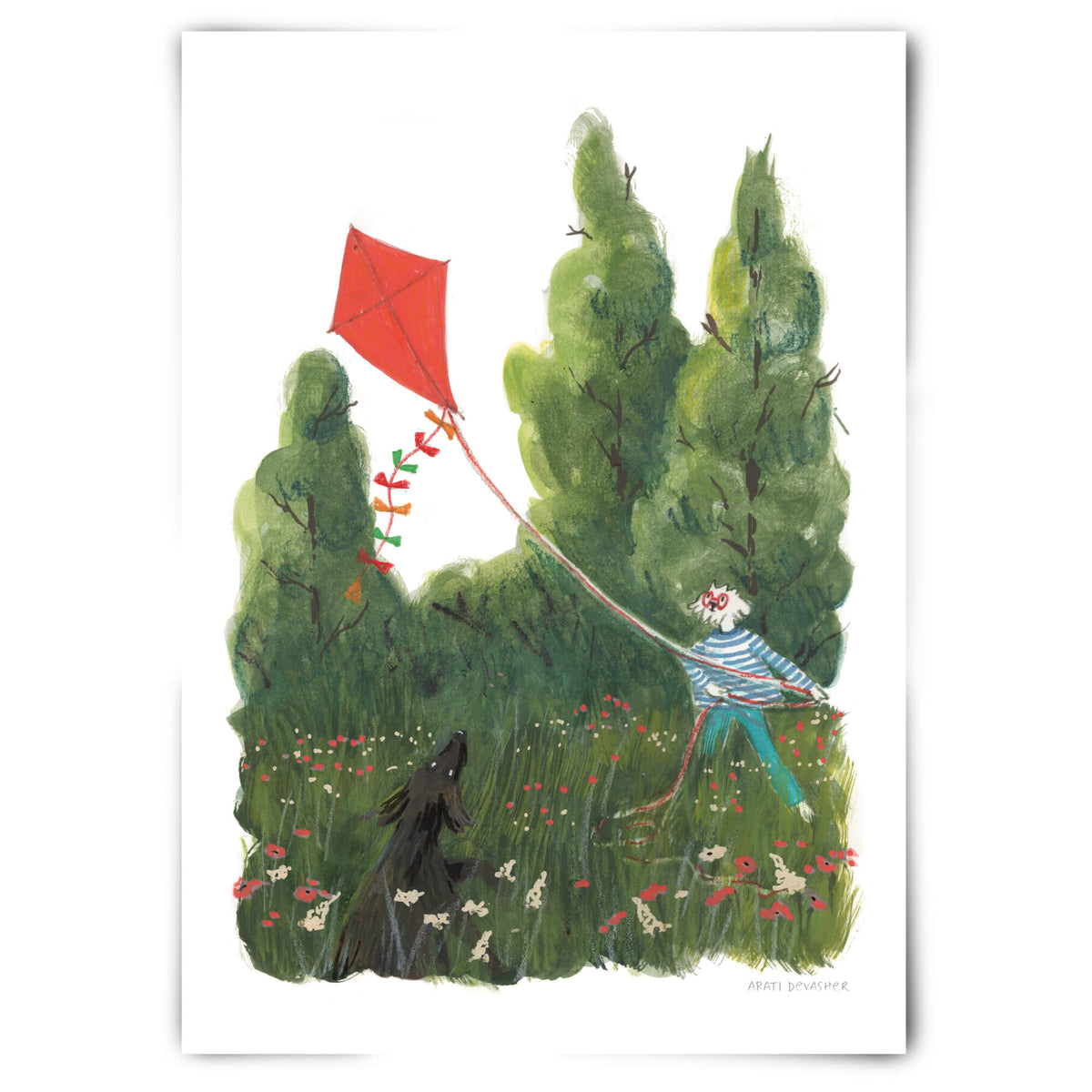 Let's Fly a Kite – art print