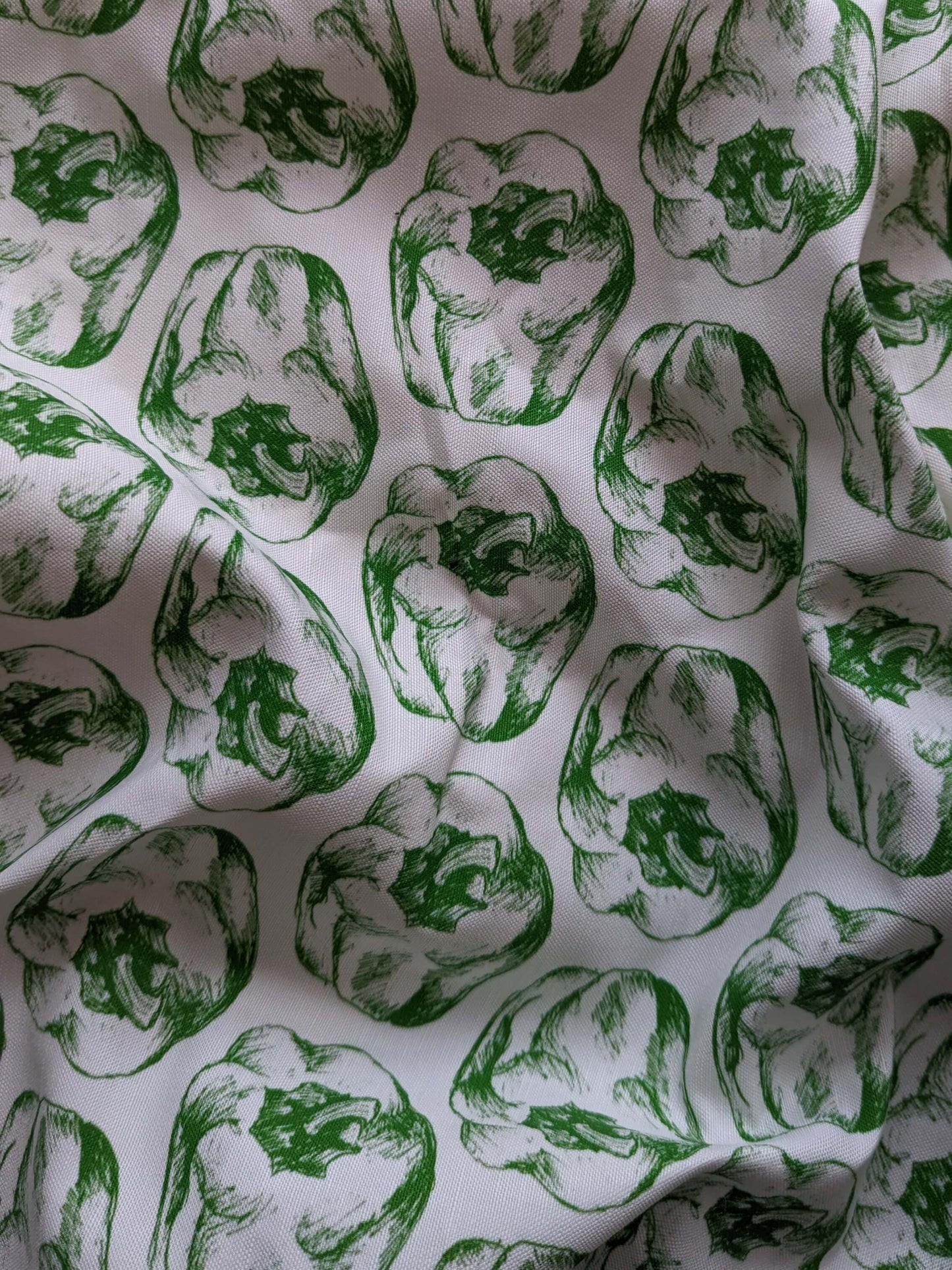 Peppers (green) – (end of line) tea towel or wall hanging