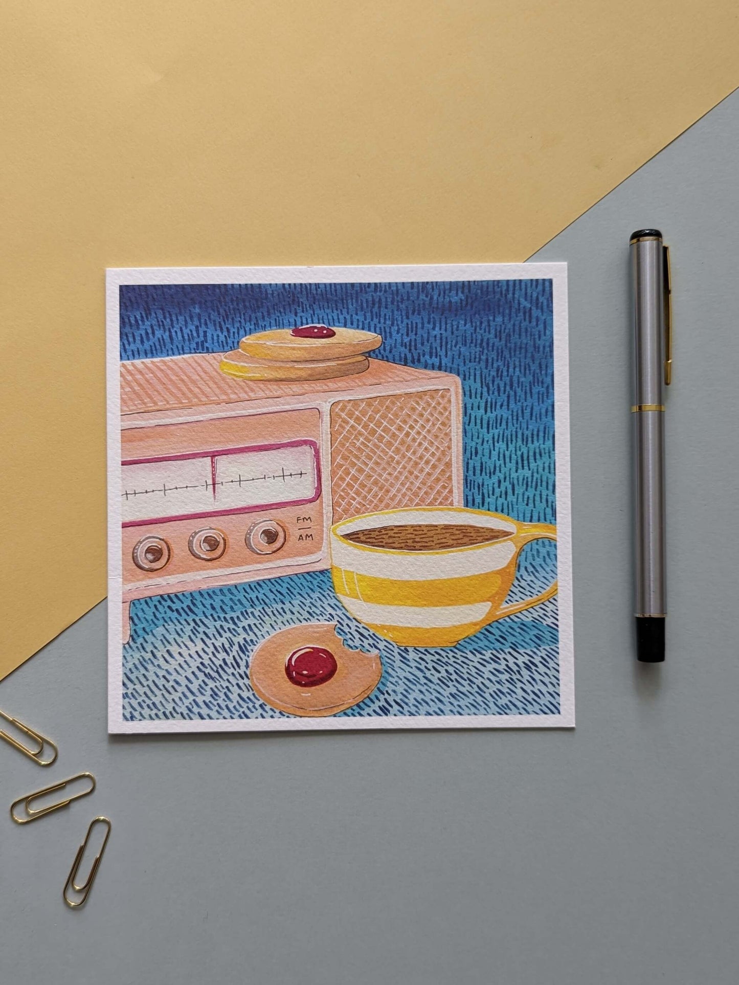 Radio Teatime – (end of line) greeting card