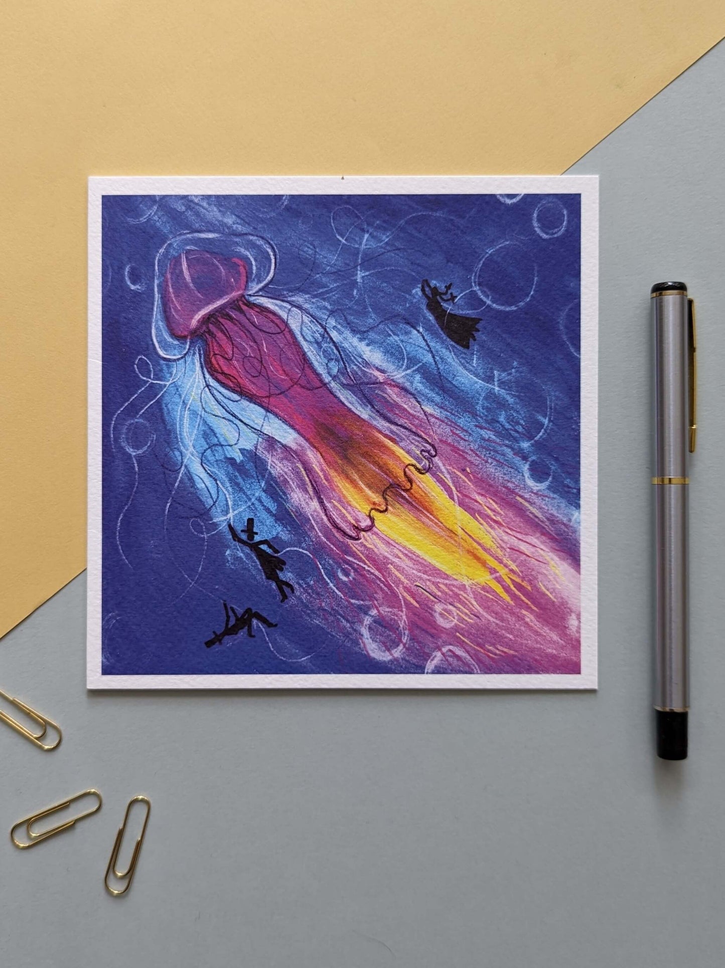 Animals : Jellyfish – greeting card