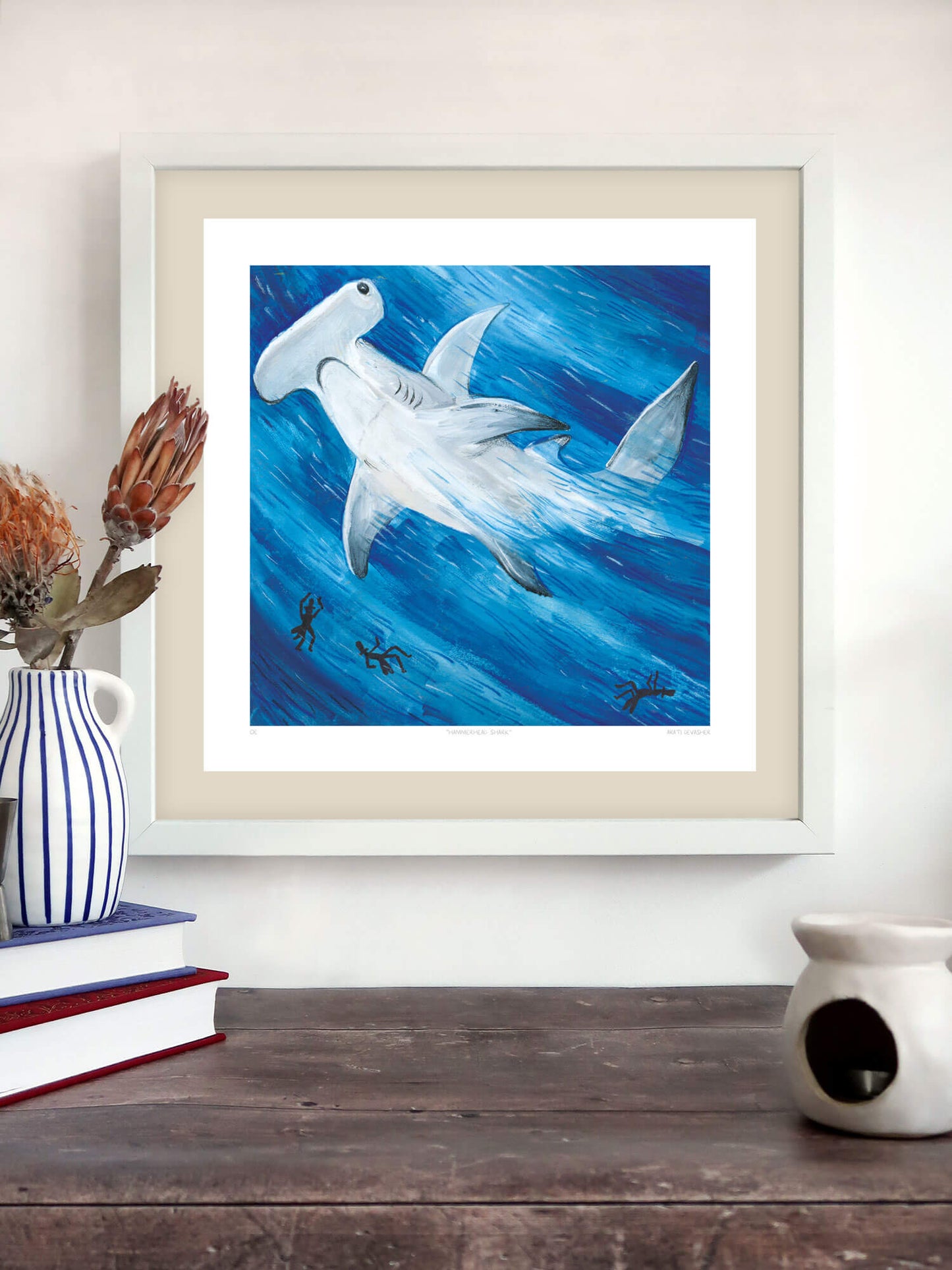 Hammerhead Shark – (end of line) art print