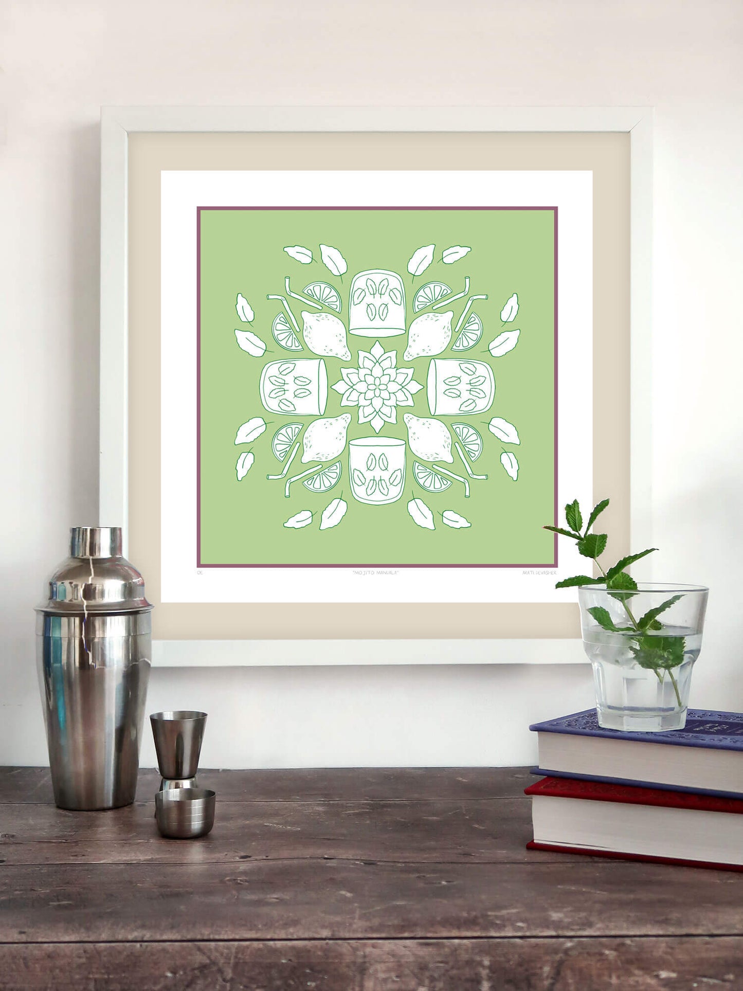 Mojito Mandala – (end of line) art print