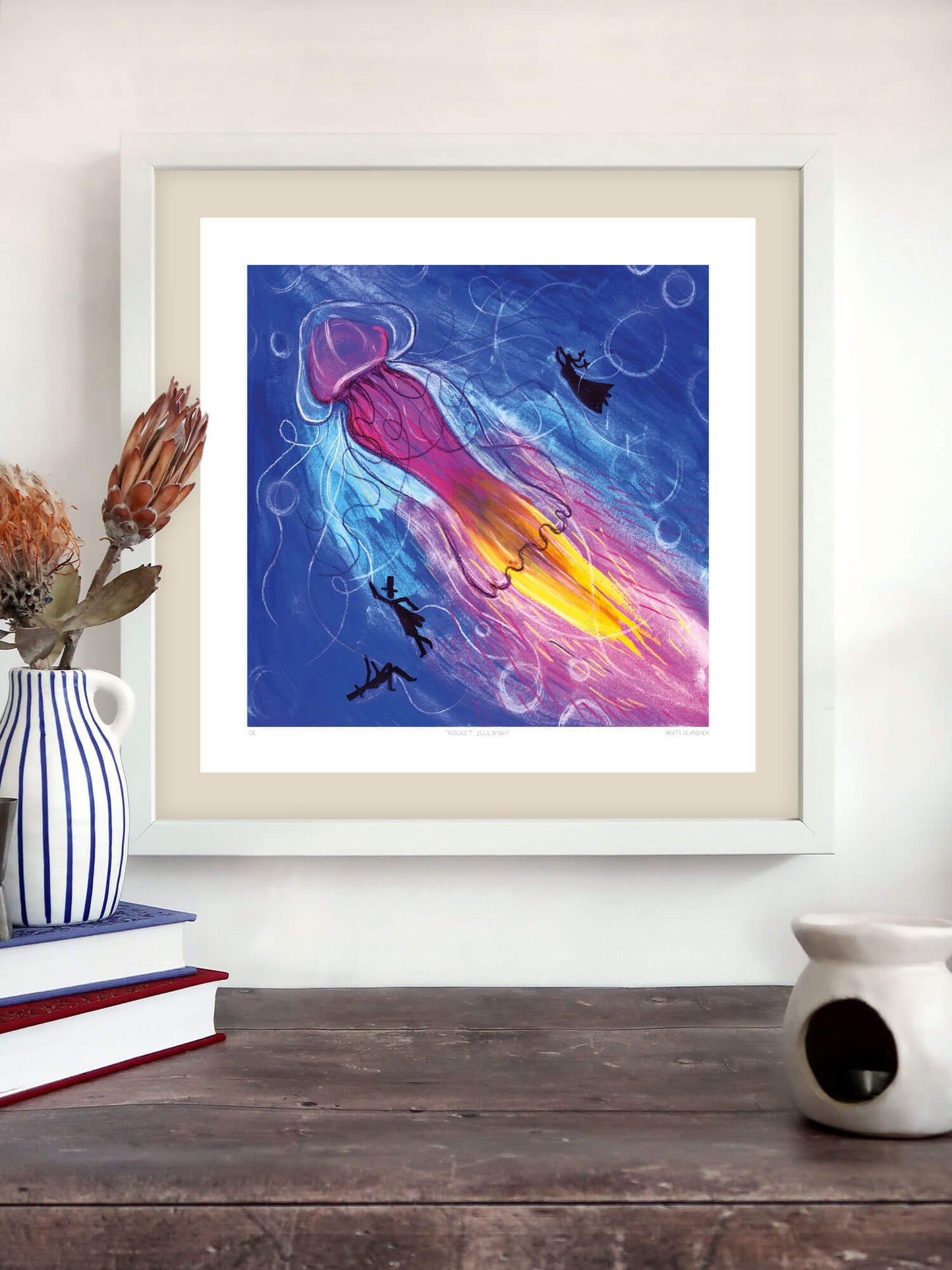 Rocket Jellyfish – (end of line) art print