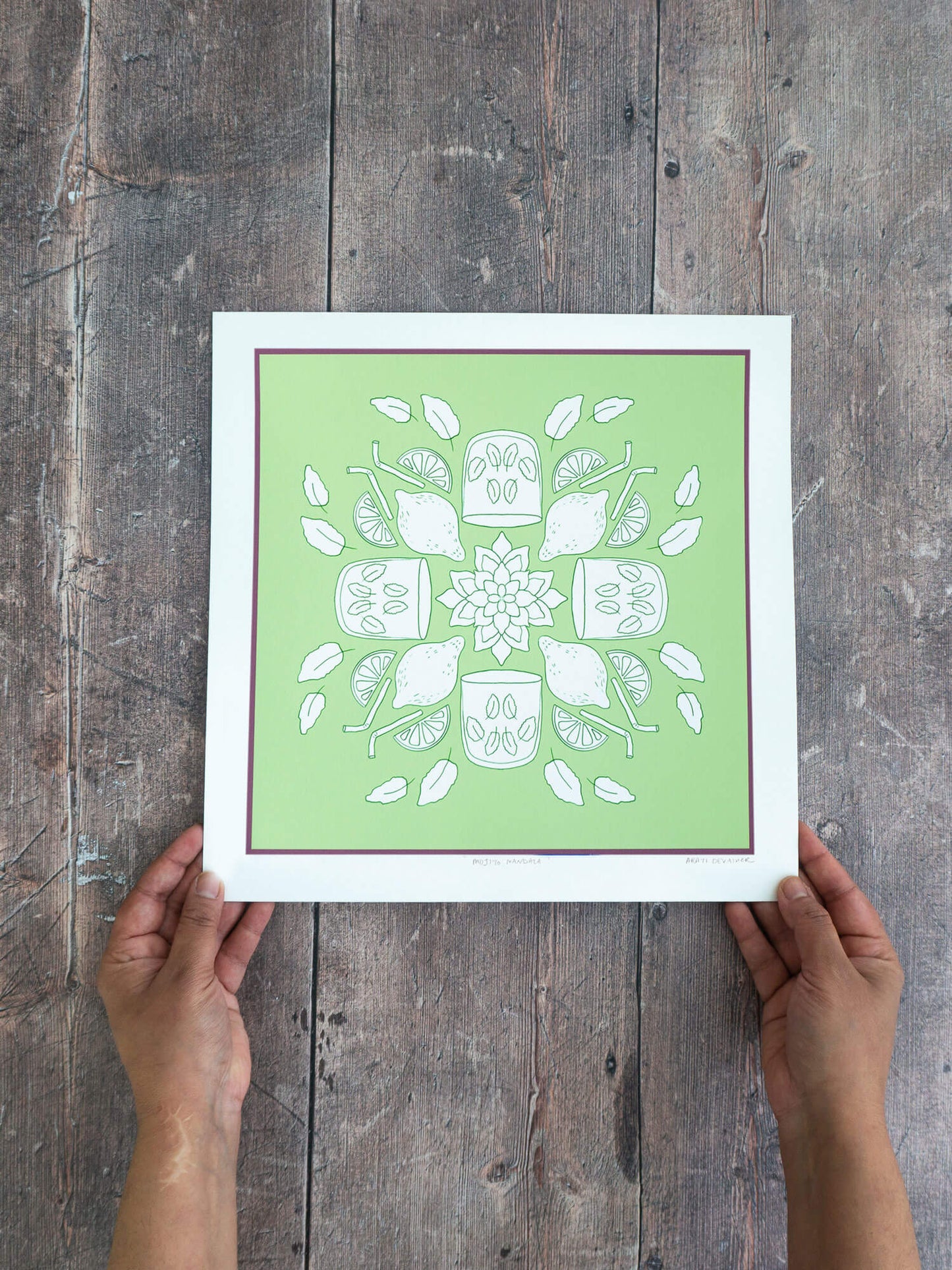 Mojito Mandala – (end of line) art print