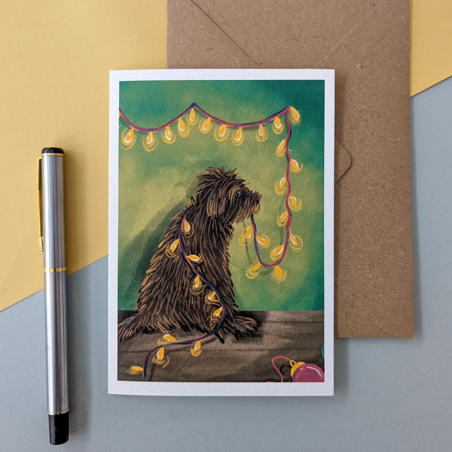 Dog Christmas Card – greeting card