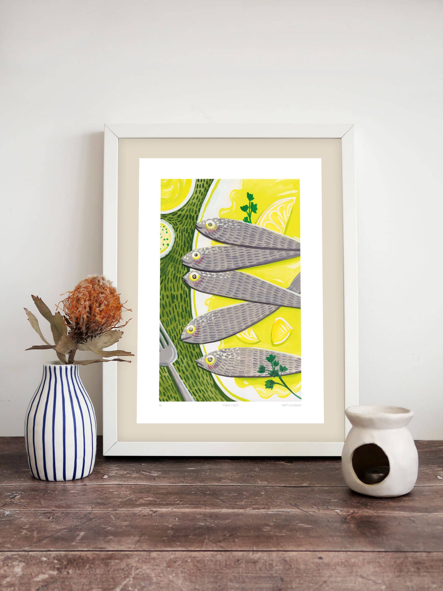 Kitchen Art : Sardines – (end of line) art print