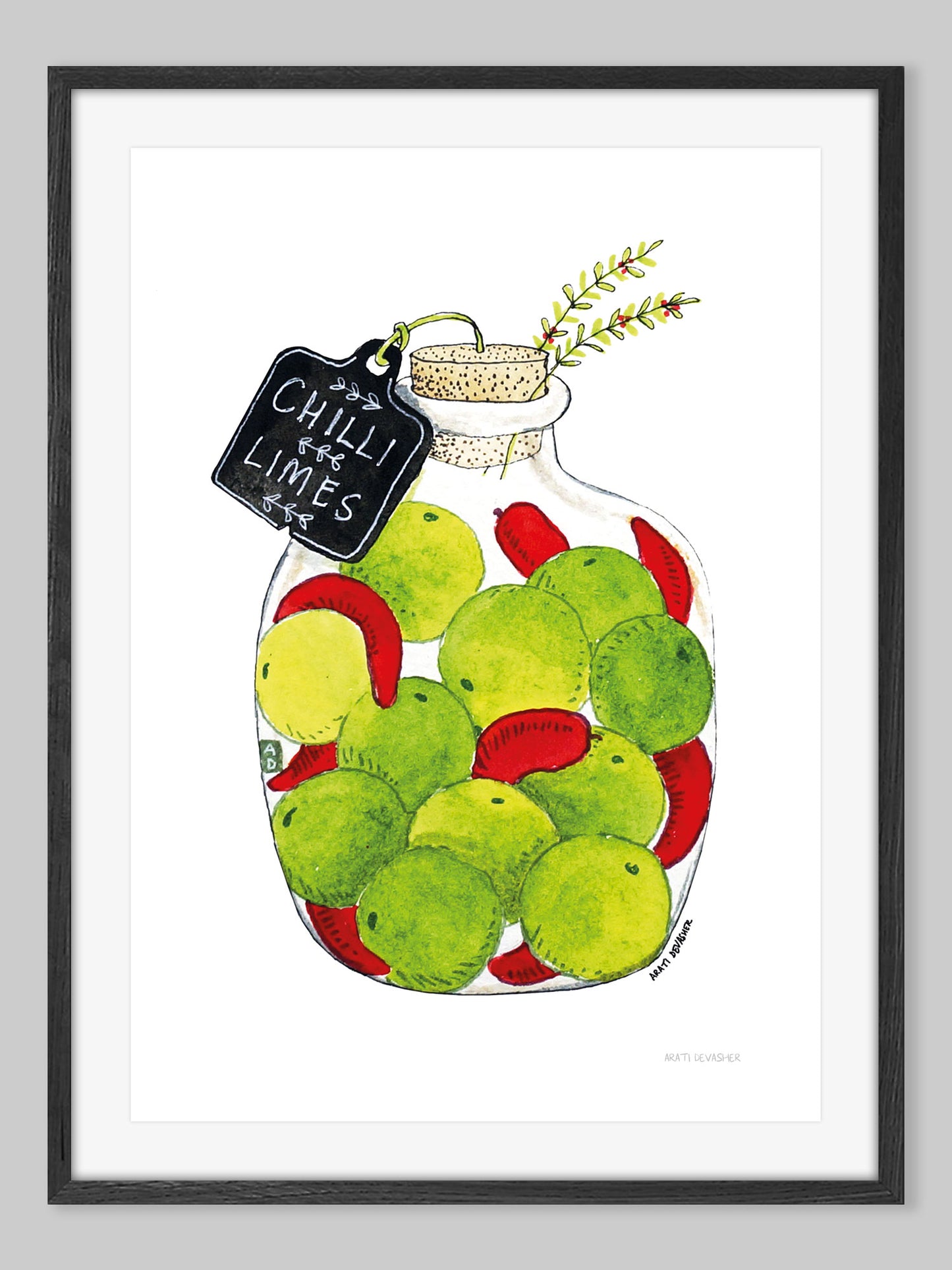 Pickle : Lime and Chilli – (end of line) art print