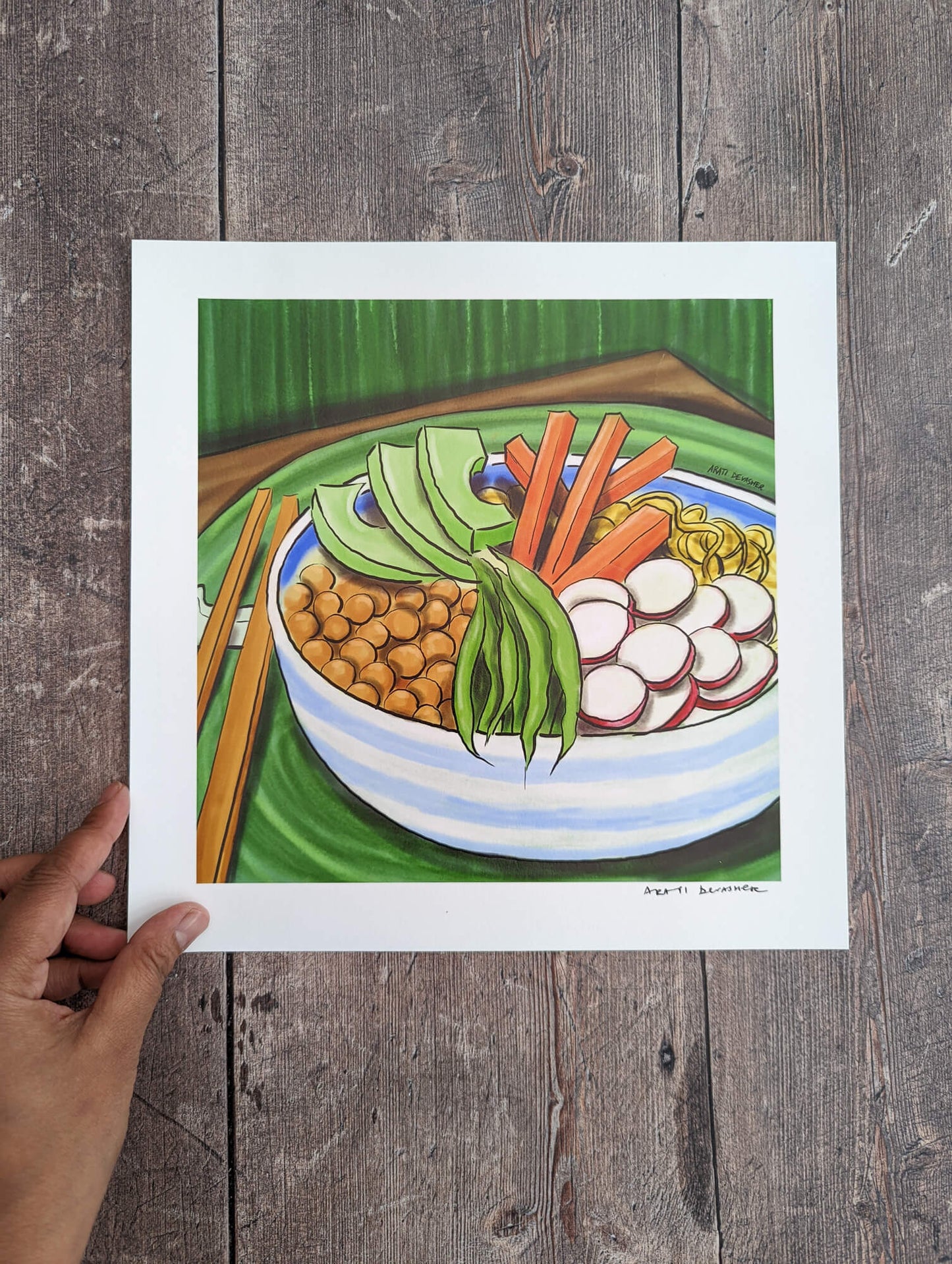 Foodie prints (end of line) – 25cm Square