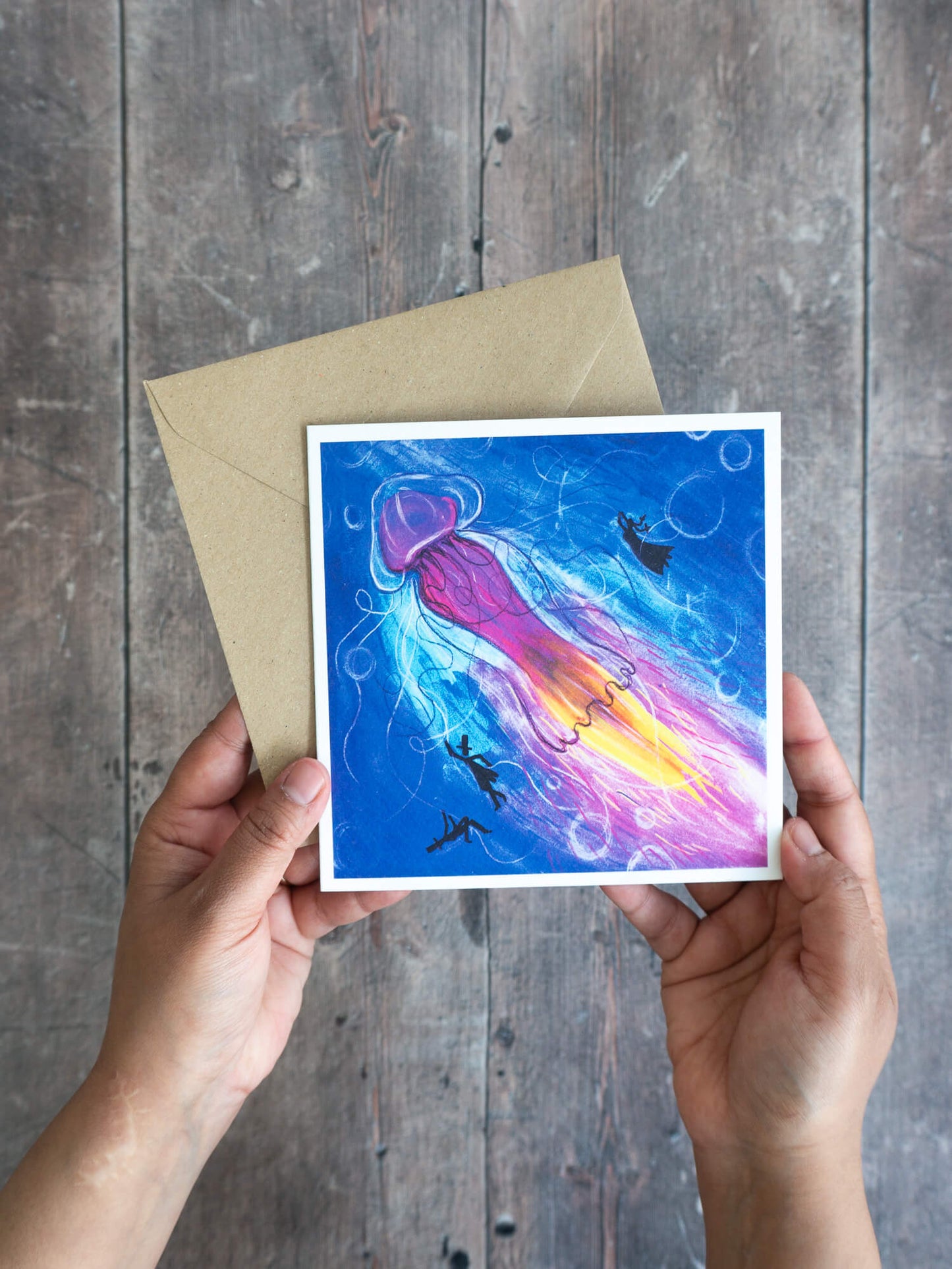 Animals : Jellyfish – greeting card