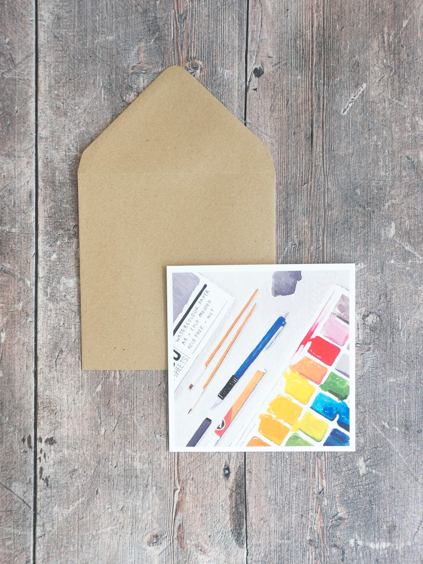 An Artist – greeting card