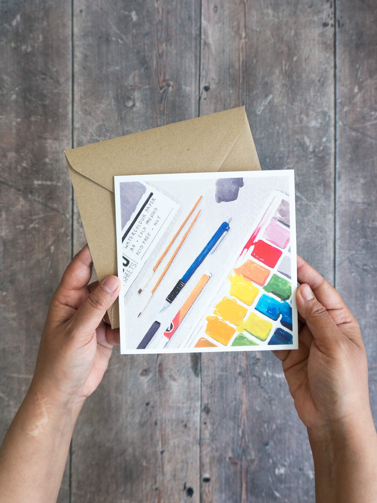 An Artist – greeting card