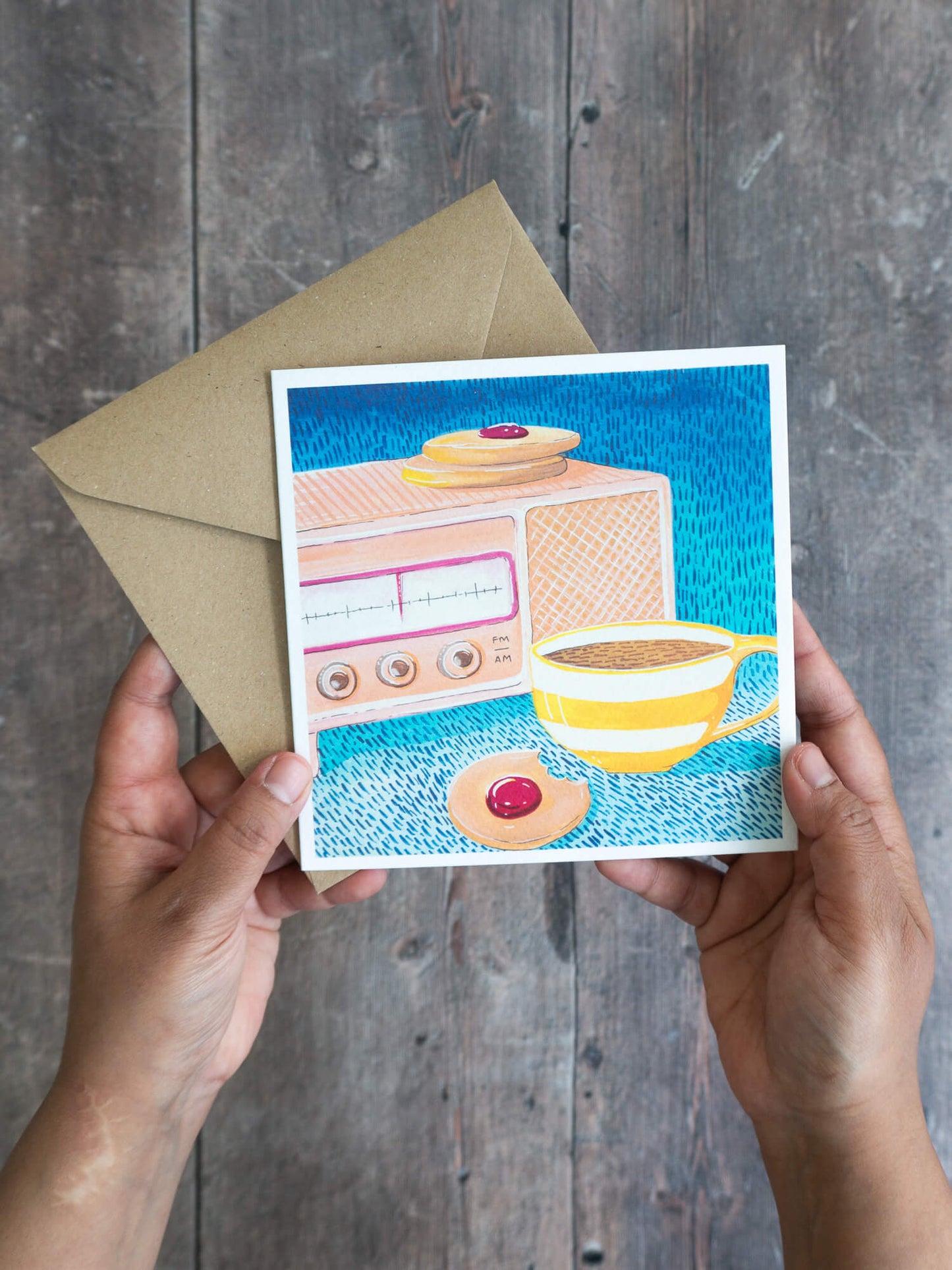 Radio Teatime – (end of line) greeting card