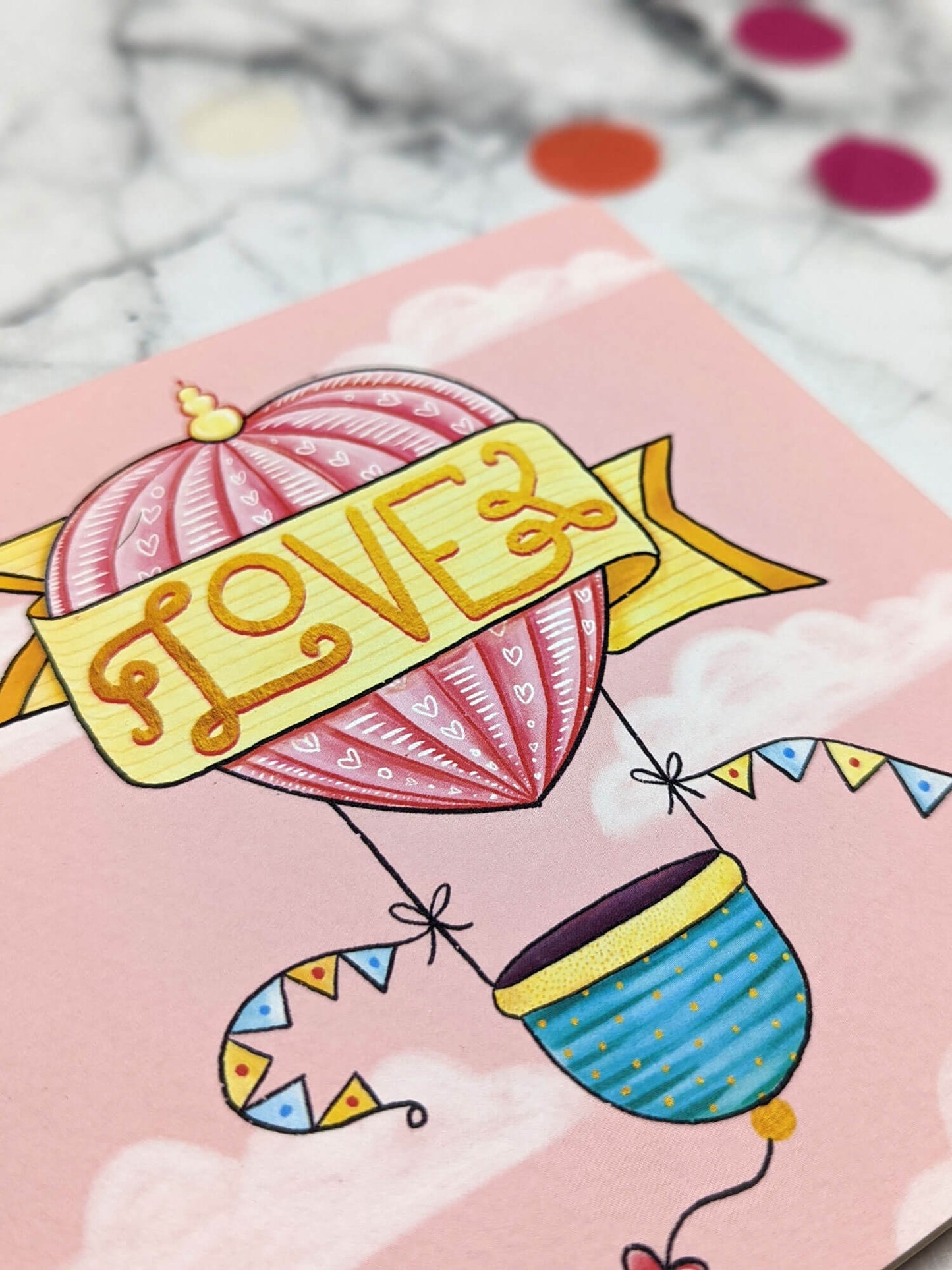 Love Balloon – greeting card