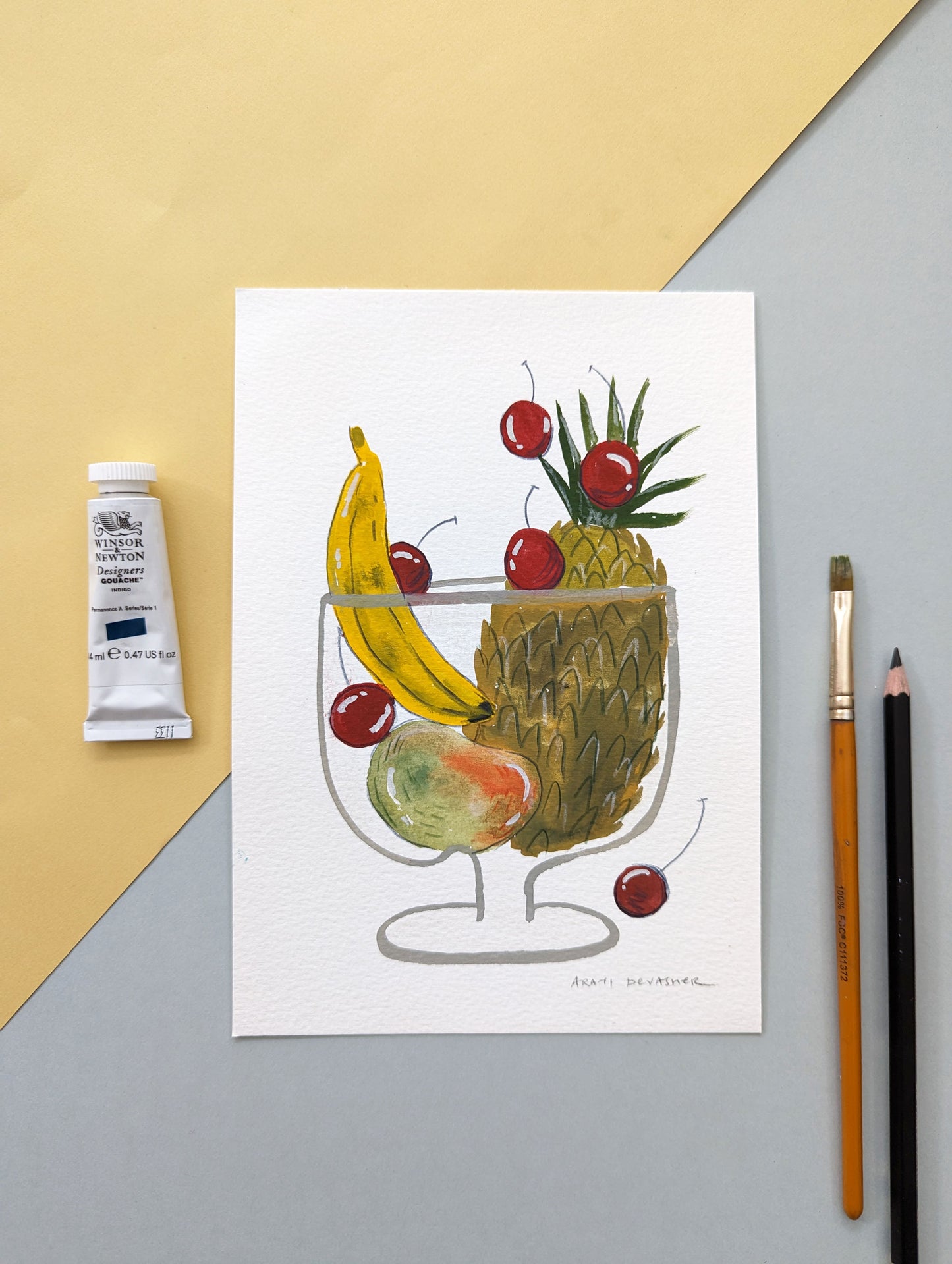 Enthu Foodie – gouache paintings