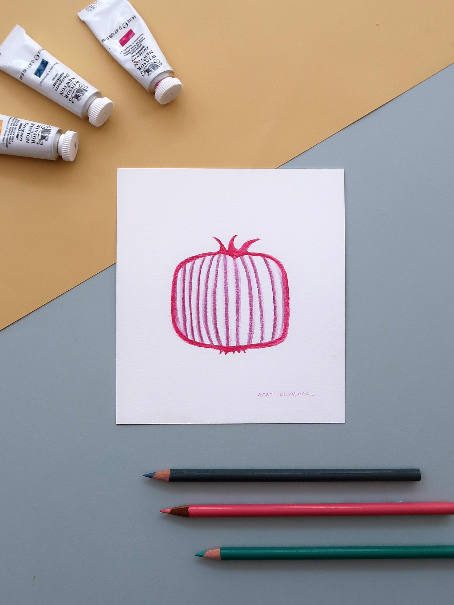 Little Pomegranates – watercolour paintings