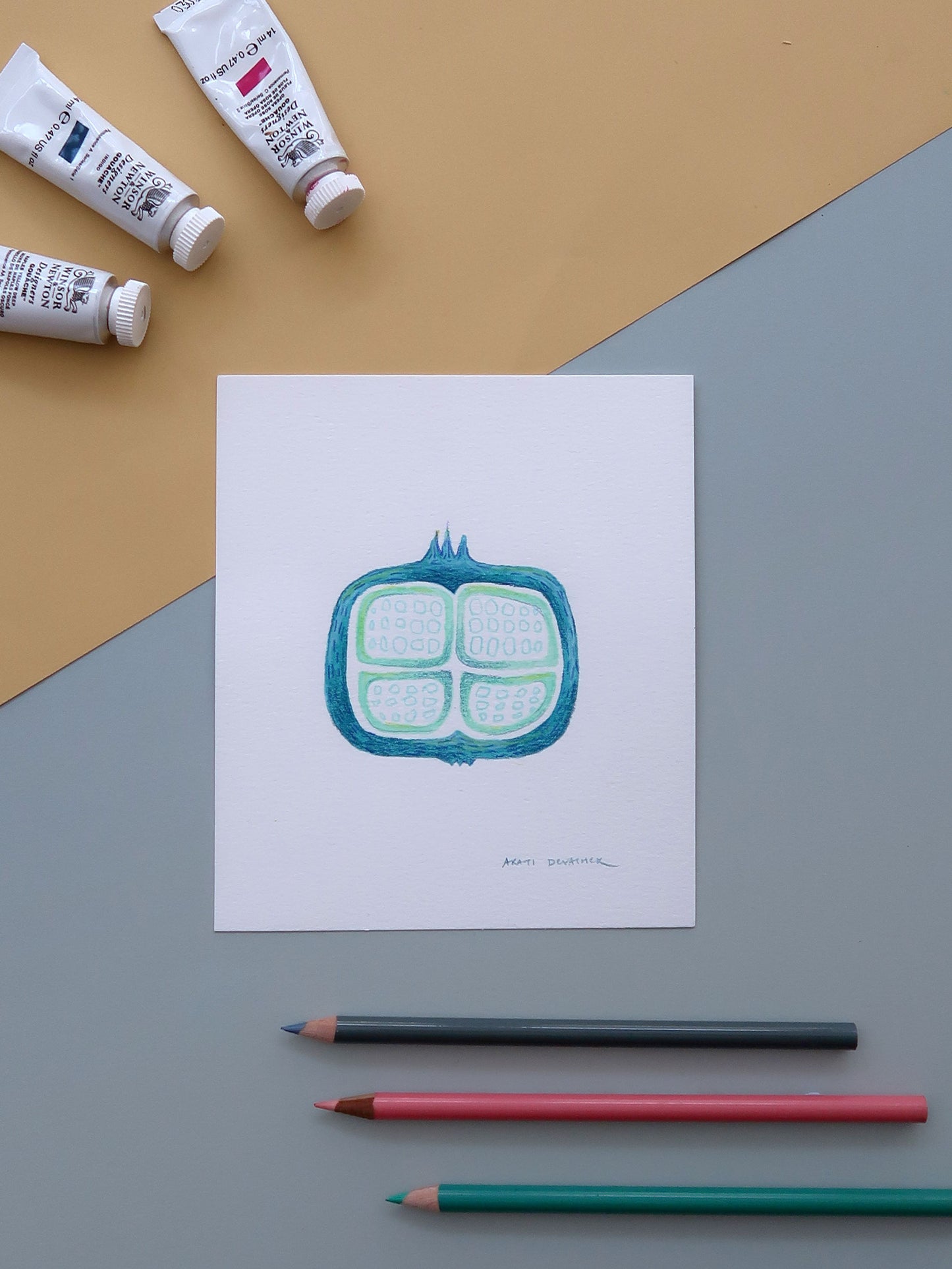 Little Pomegranates – watercolour paintings