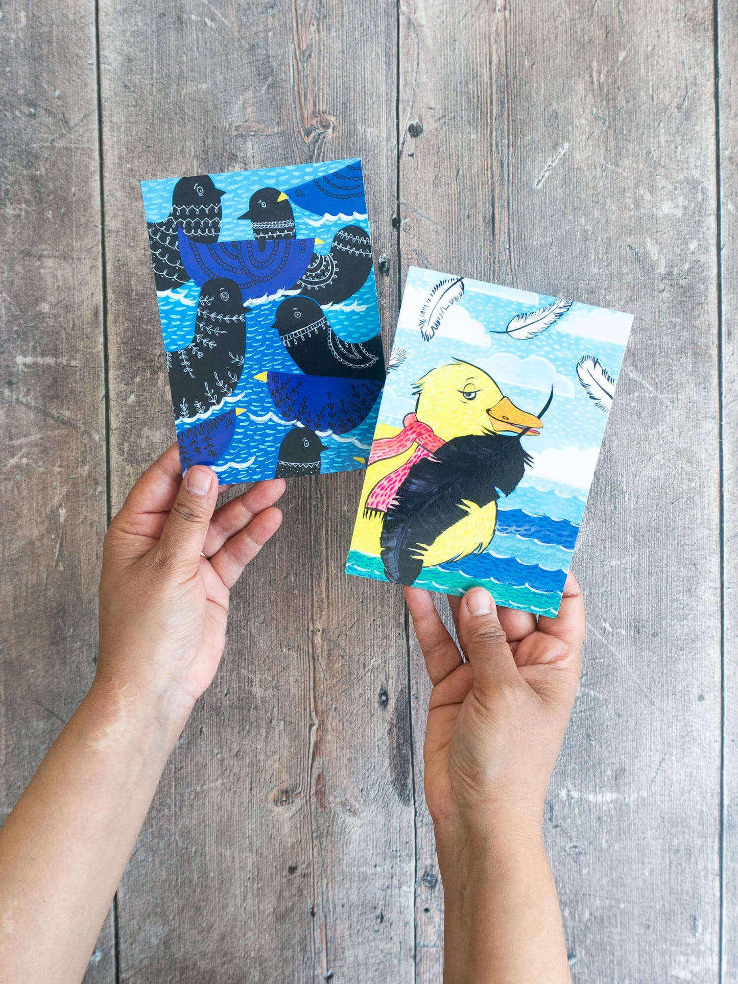 Easter Fluffies – A6 postcard mini-prints