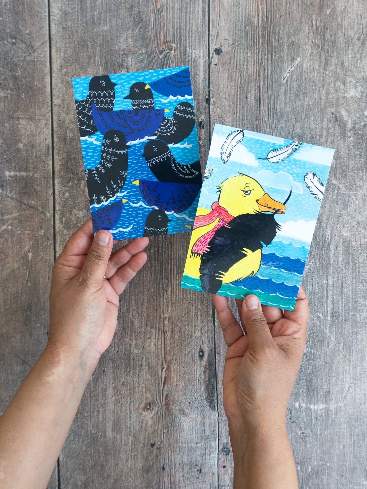Easter Fluffies – A6 postcard mini-prints