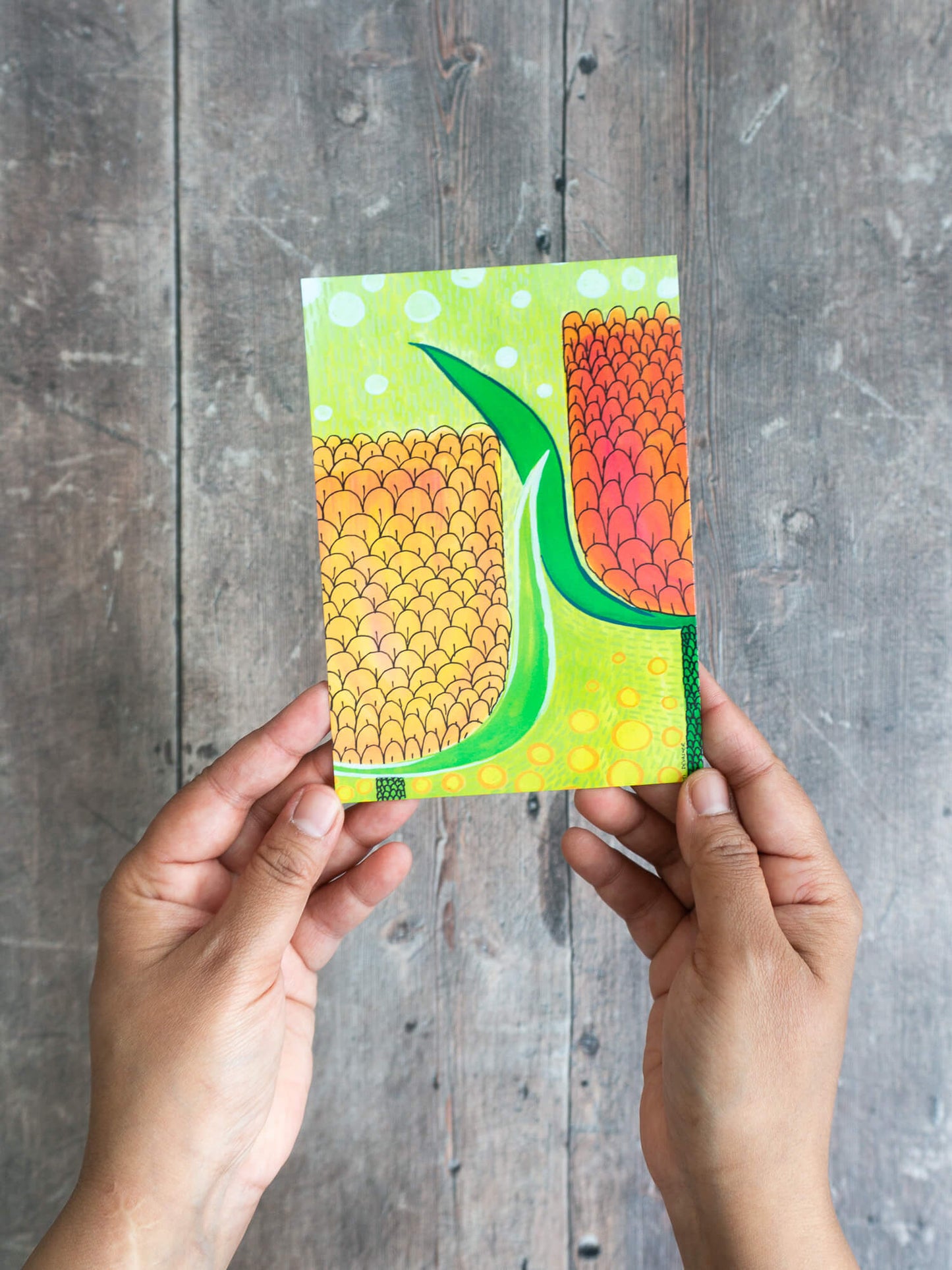 Flower Posy – postcard mini-prints