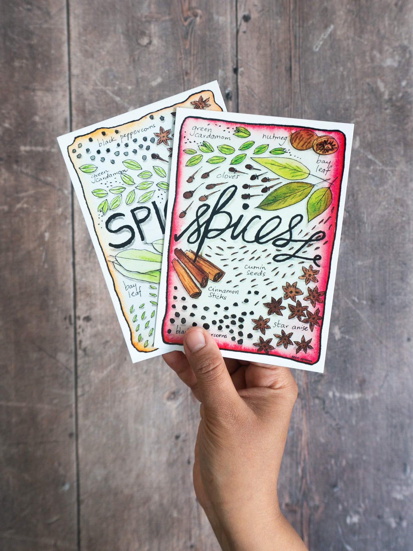 Spice Mix – (end of line) postcard / mini-print singles and sets