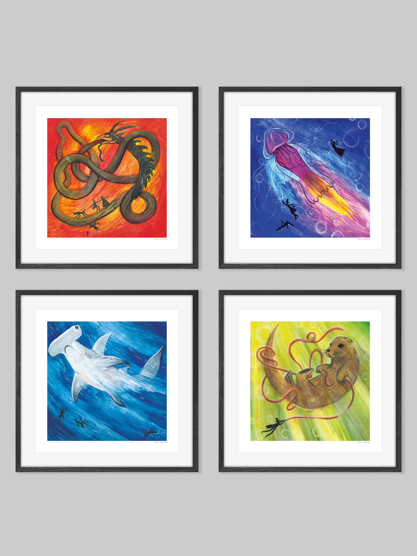 Rocket Jellyfish – (end of line) art print