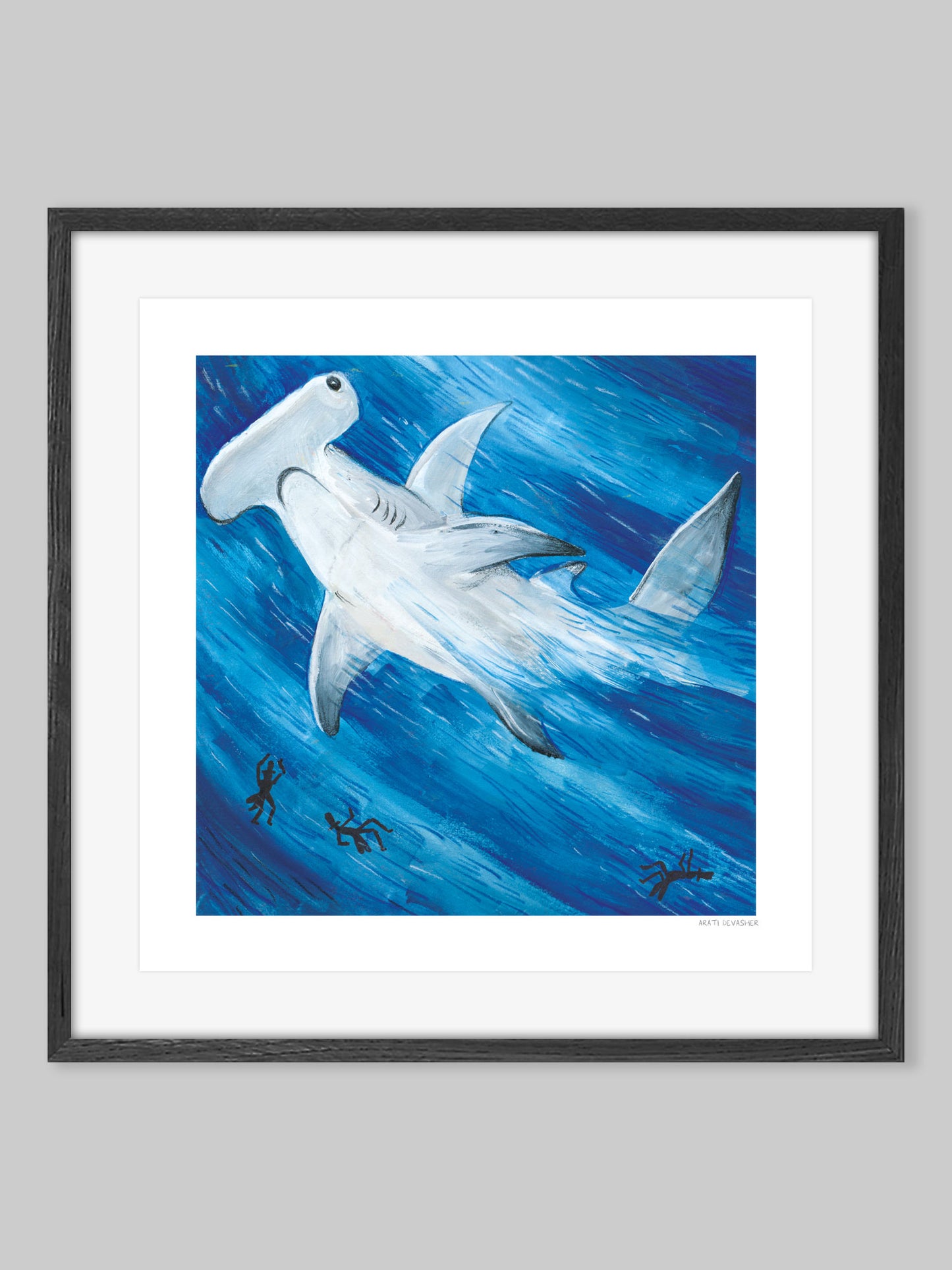Hammerhead Shark – (end of line) art print