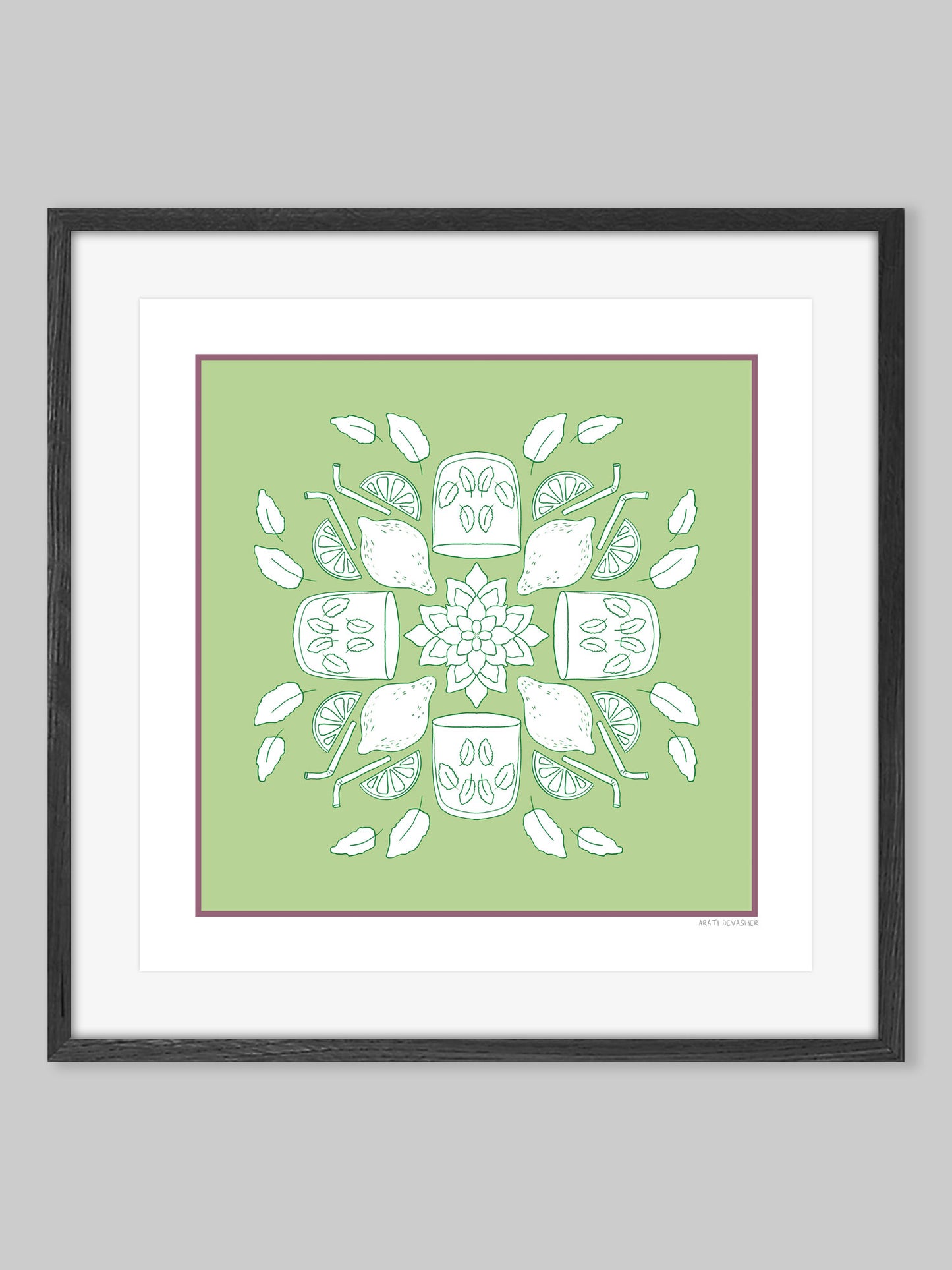 Mojito Mandala – (end of line) art print
