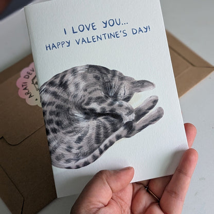 Have a Very Nappy Birthday (Bengal cat card) – greeting card