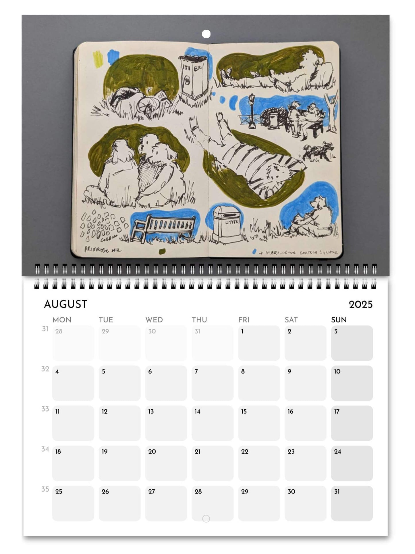 2025 Sketchbook Calendar