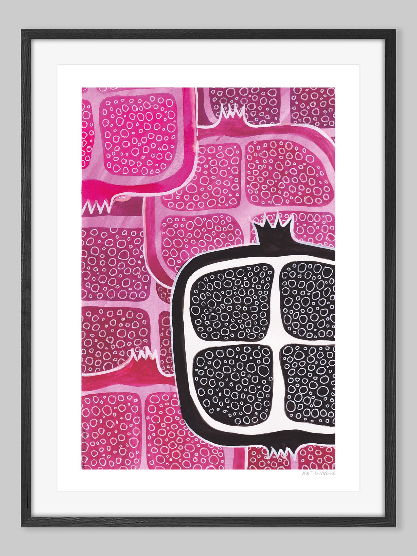 Abstract Fruits Pomegranate – (end of line) art print