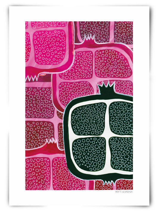 A Pink Pomegranate – art print