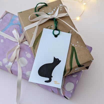Black Cats gift tag pack