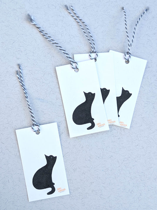 Black Cats gift tag pack