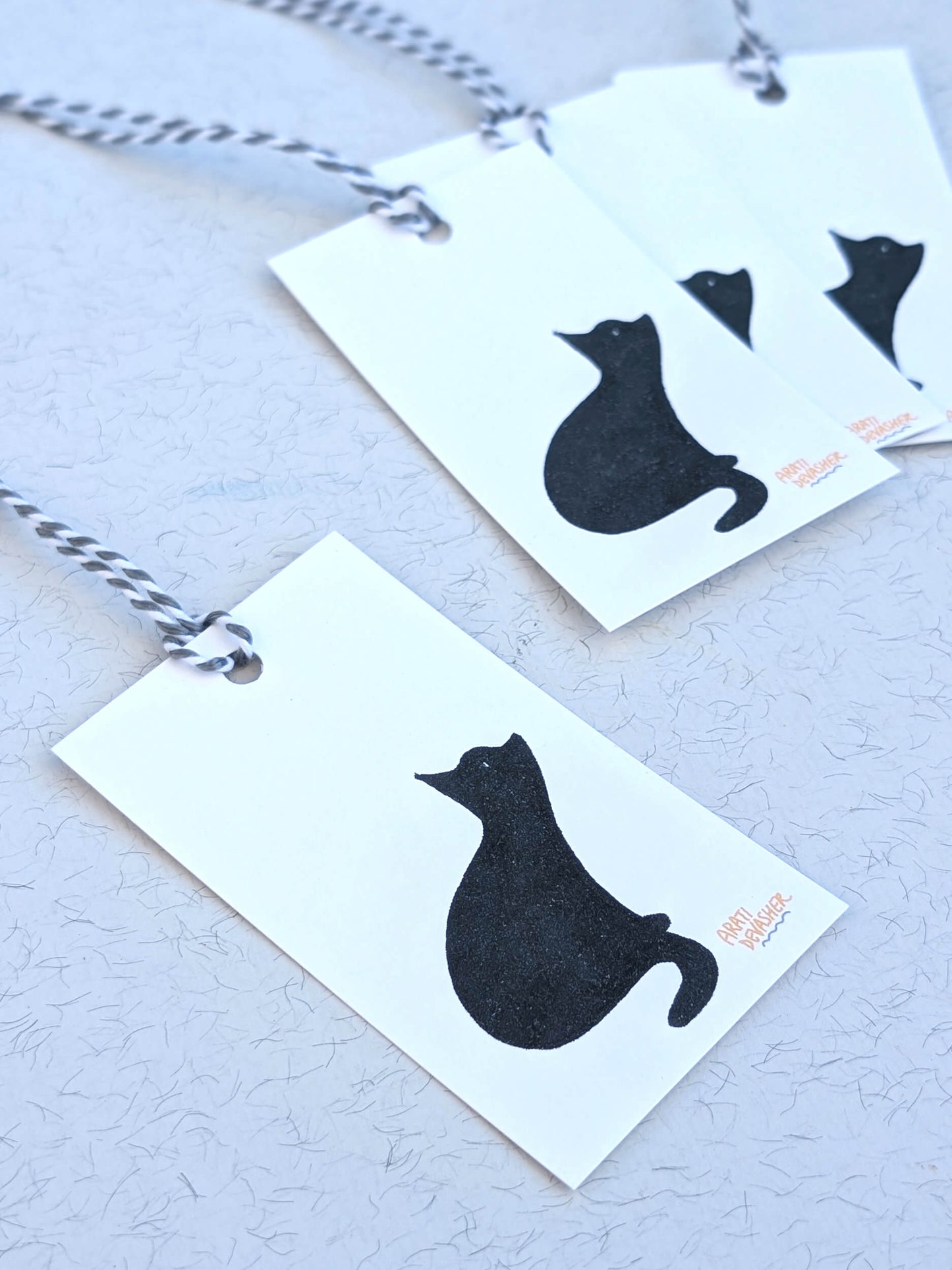 Black Cats gift tag pack