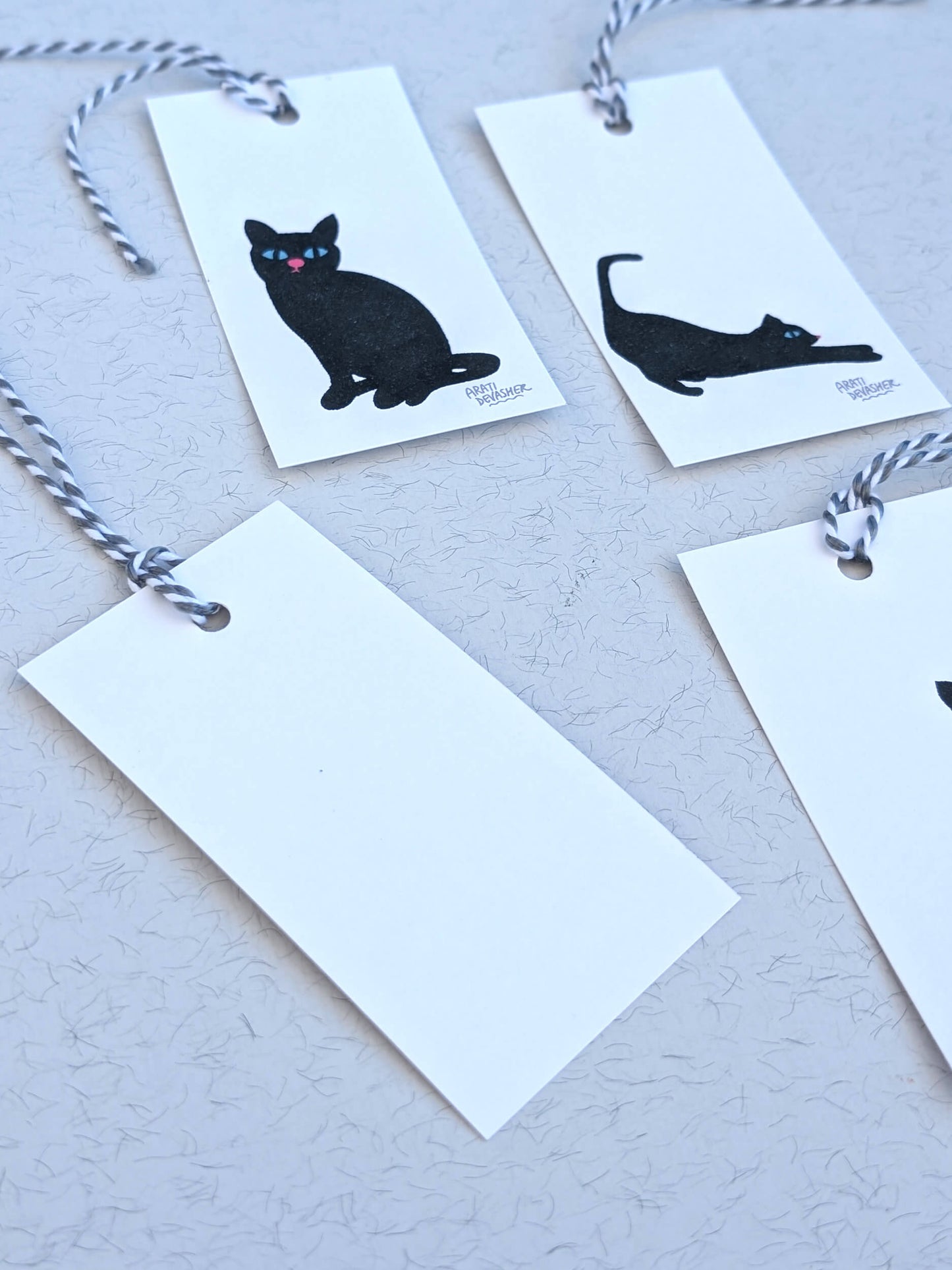 Black Cats gift tag set