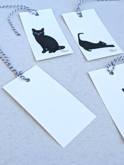 Black Cats gift tag set