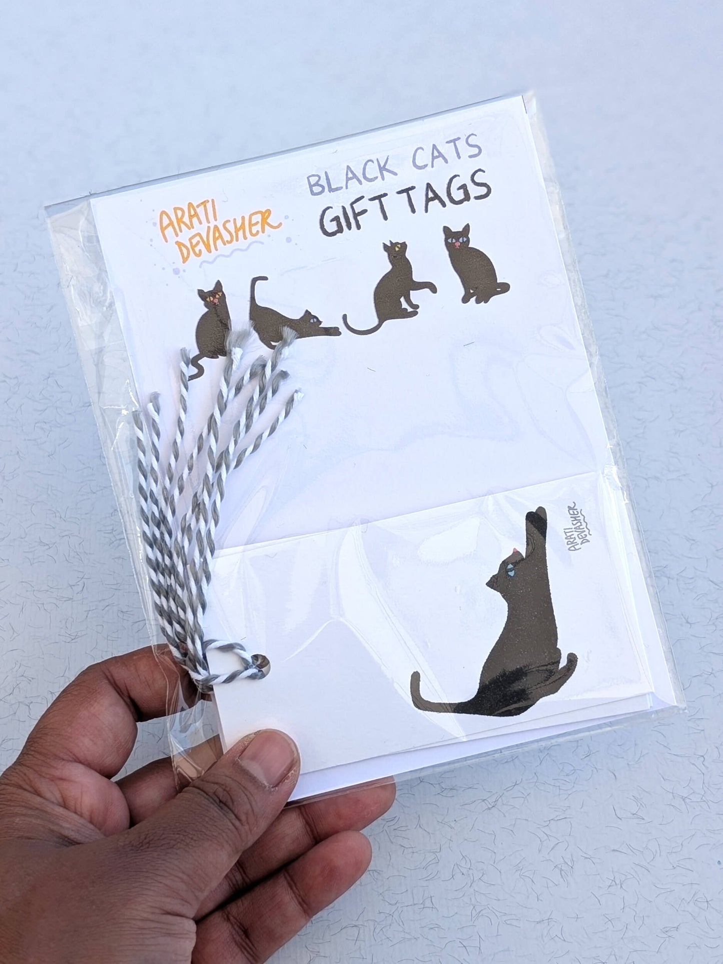 Black Cats gift tag set