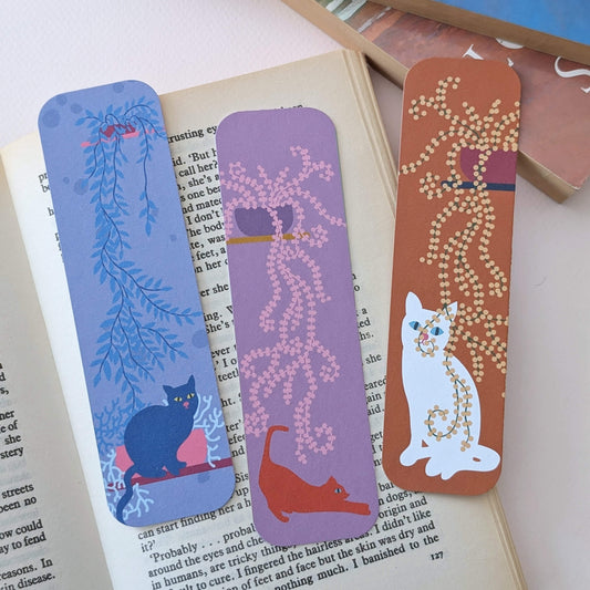 Colourful Cats bookmarks – set of 3
