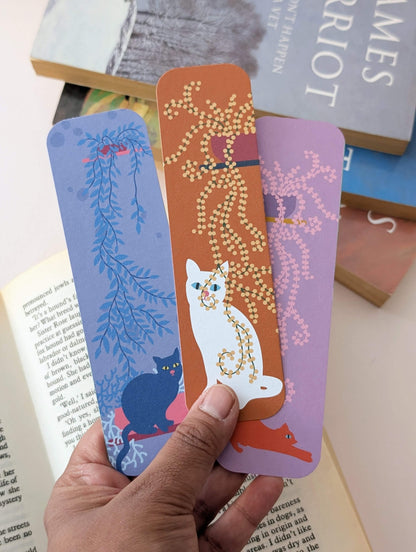 Colourful Cats bookmarks – set of 3