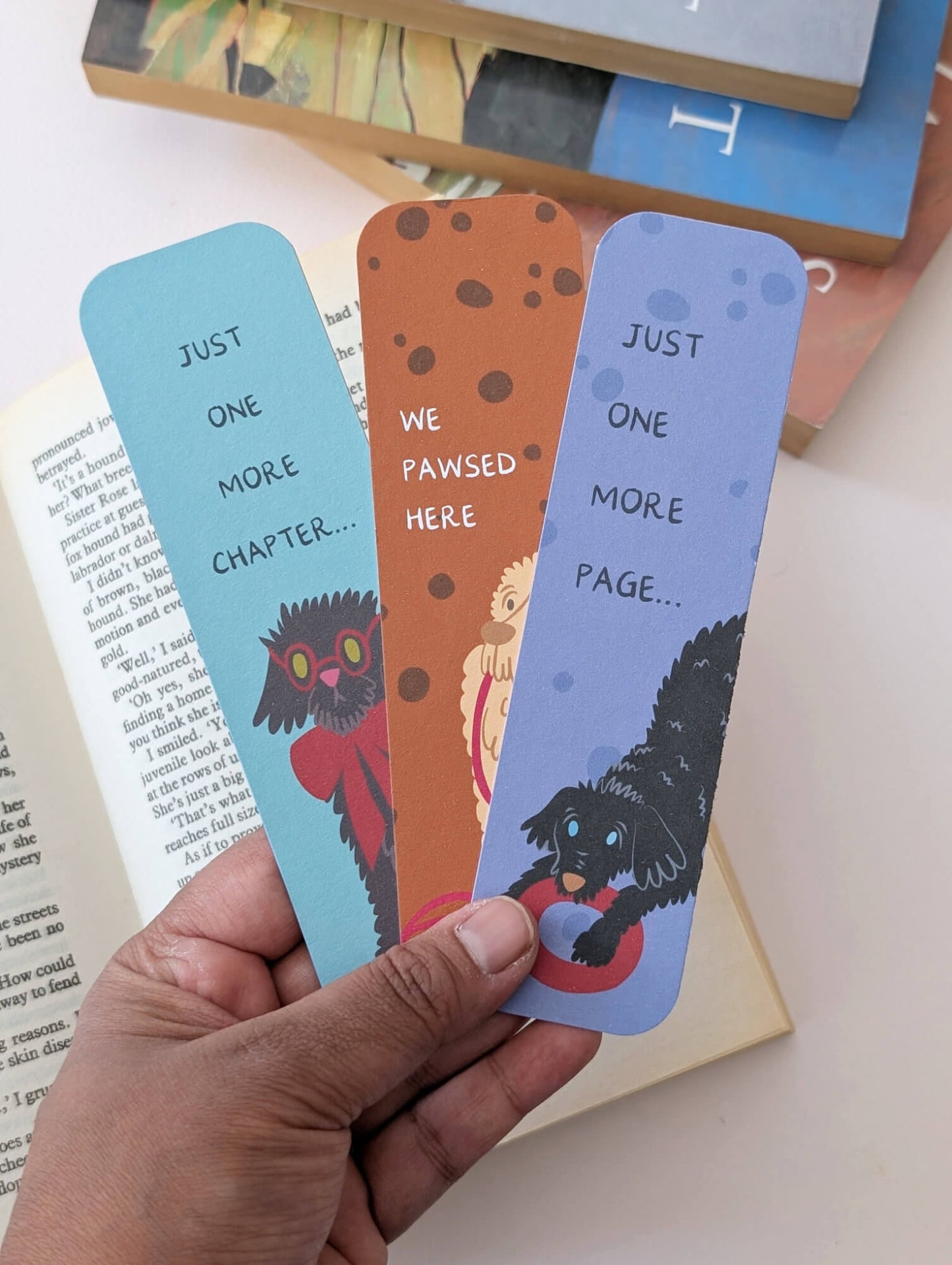 Chatty Dogs bookmarks – set of 3