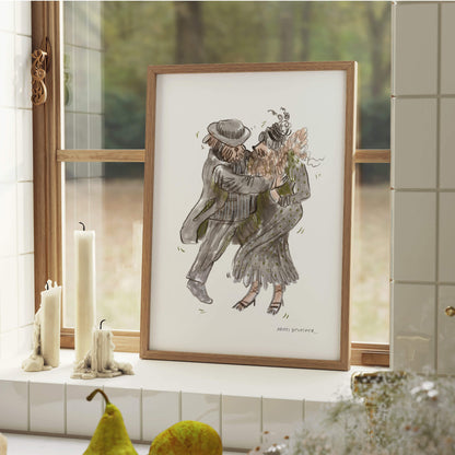 Dancing Dogs – art print