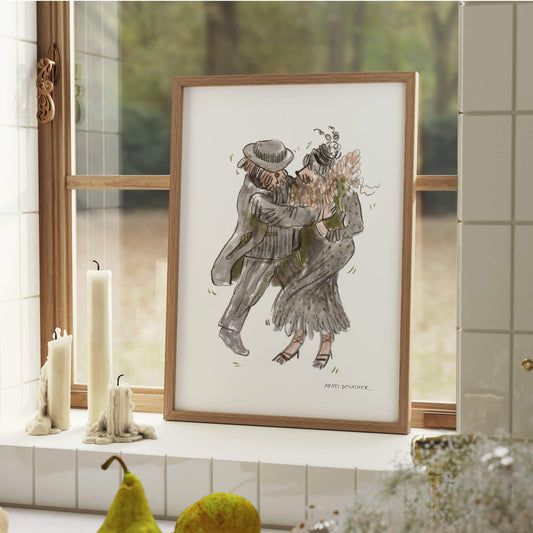 Dancing Dogs – art print